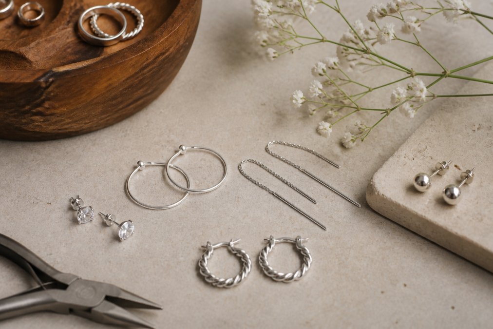 Handcrafted Silver Earrings for Sensitive Skin