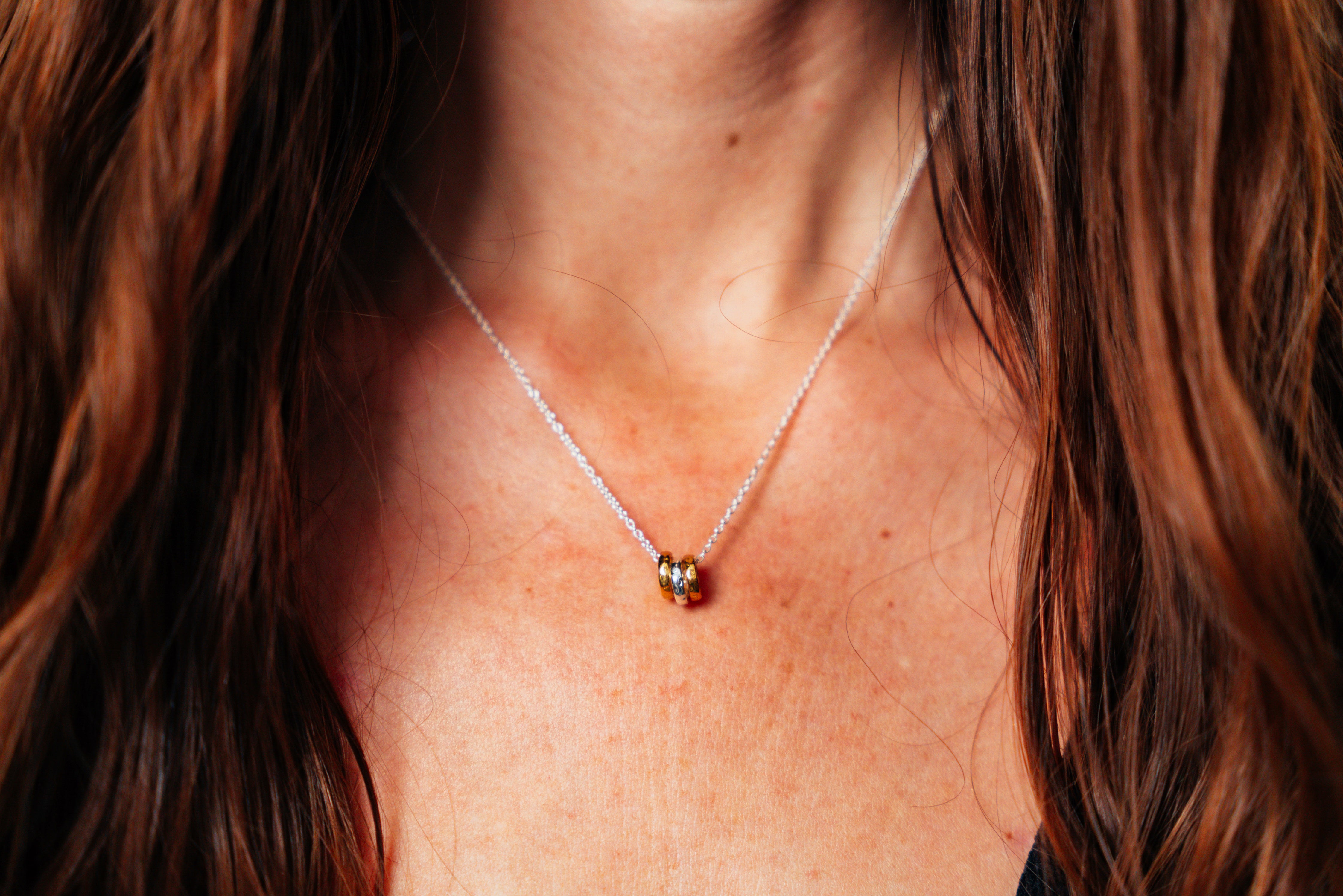 Silver Open Circle Necklace