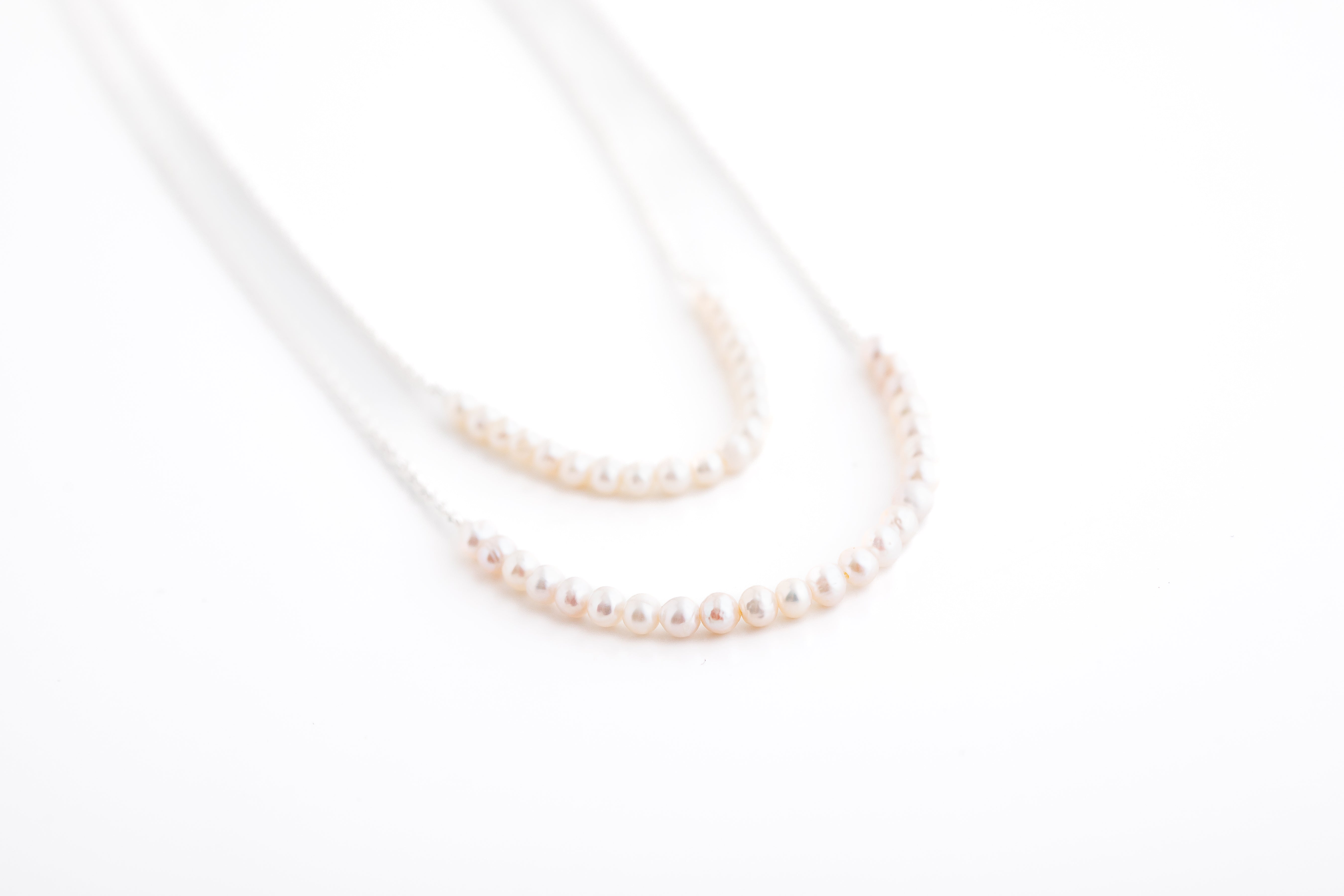 Tiny Pearl Double Necklace