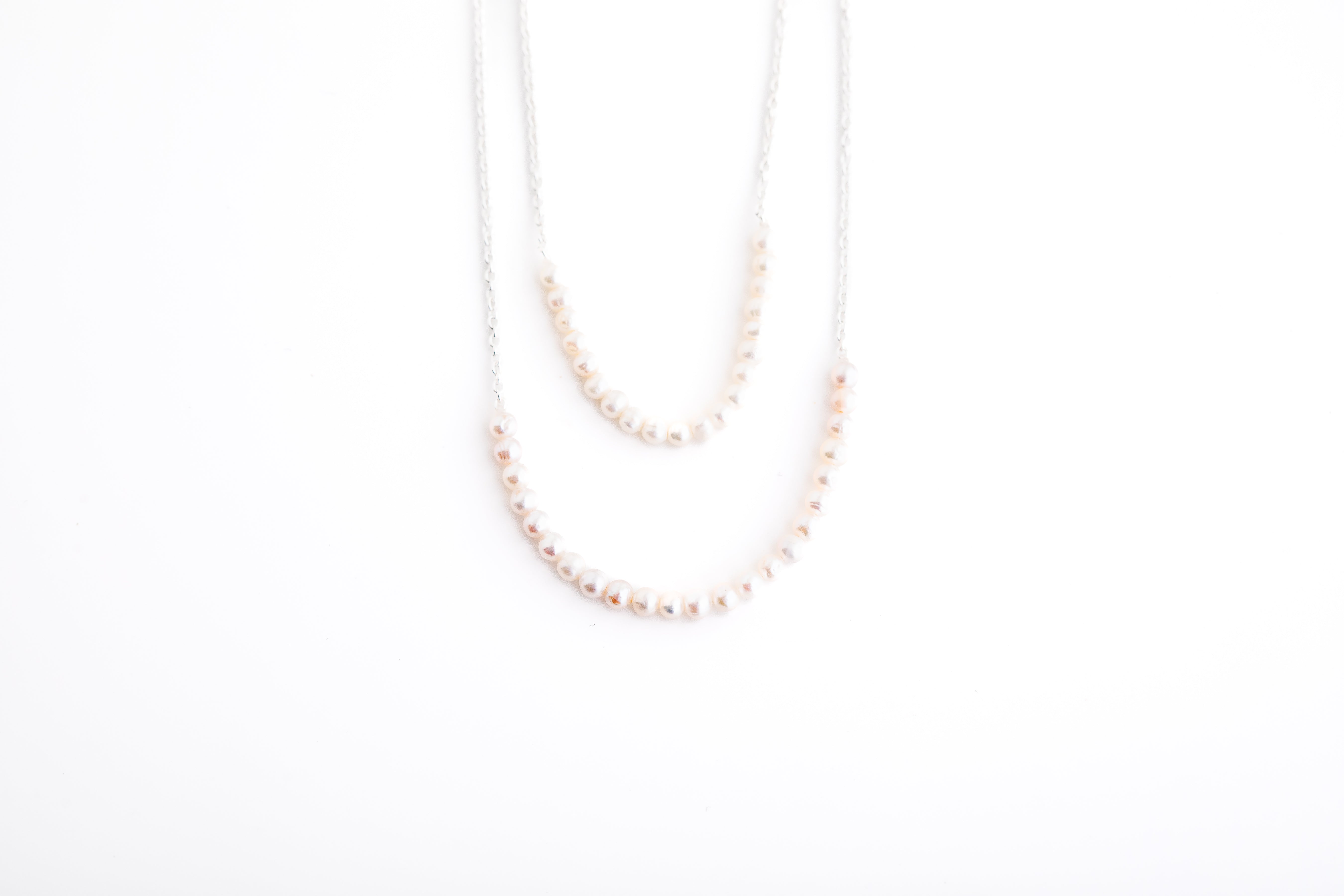 Tiny Pearl Double Necklace