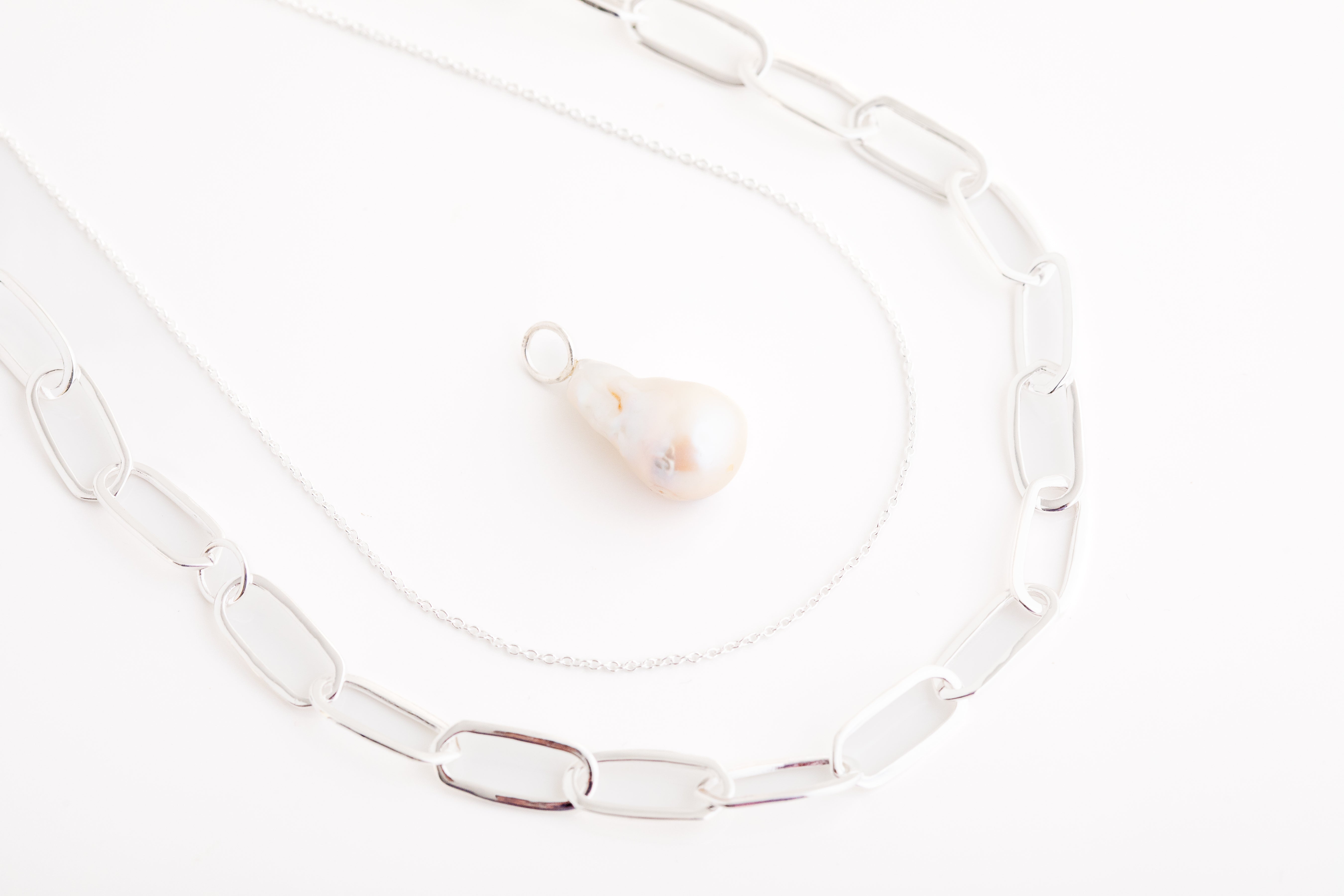 Large Silver Baroque Pearl