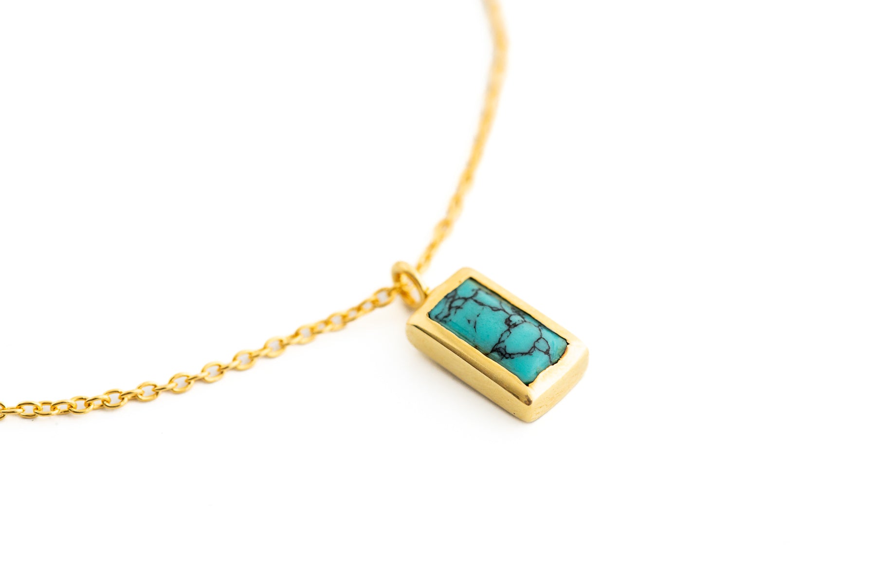 Turquoise and Gold Necklace