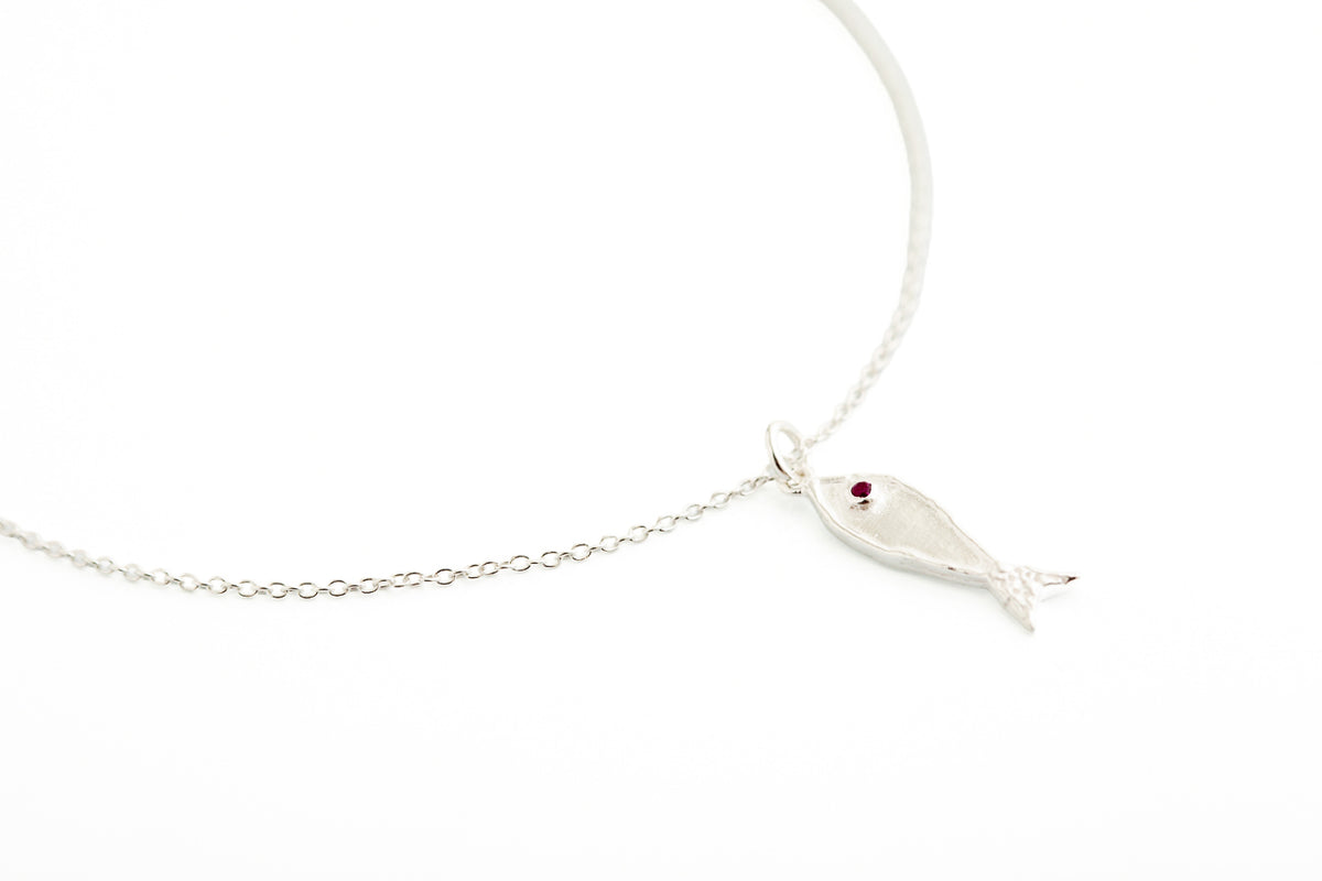 Silver Fish Necklace