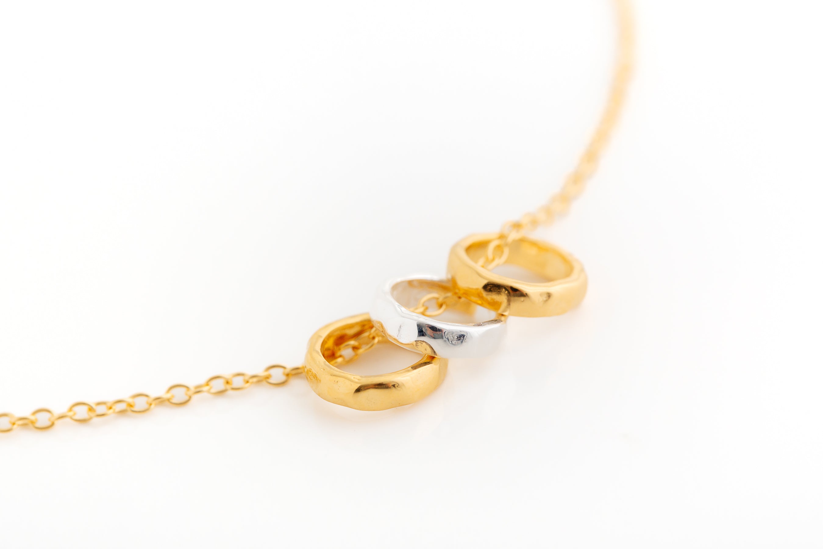 Gold Open Circle Necklace