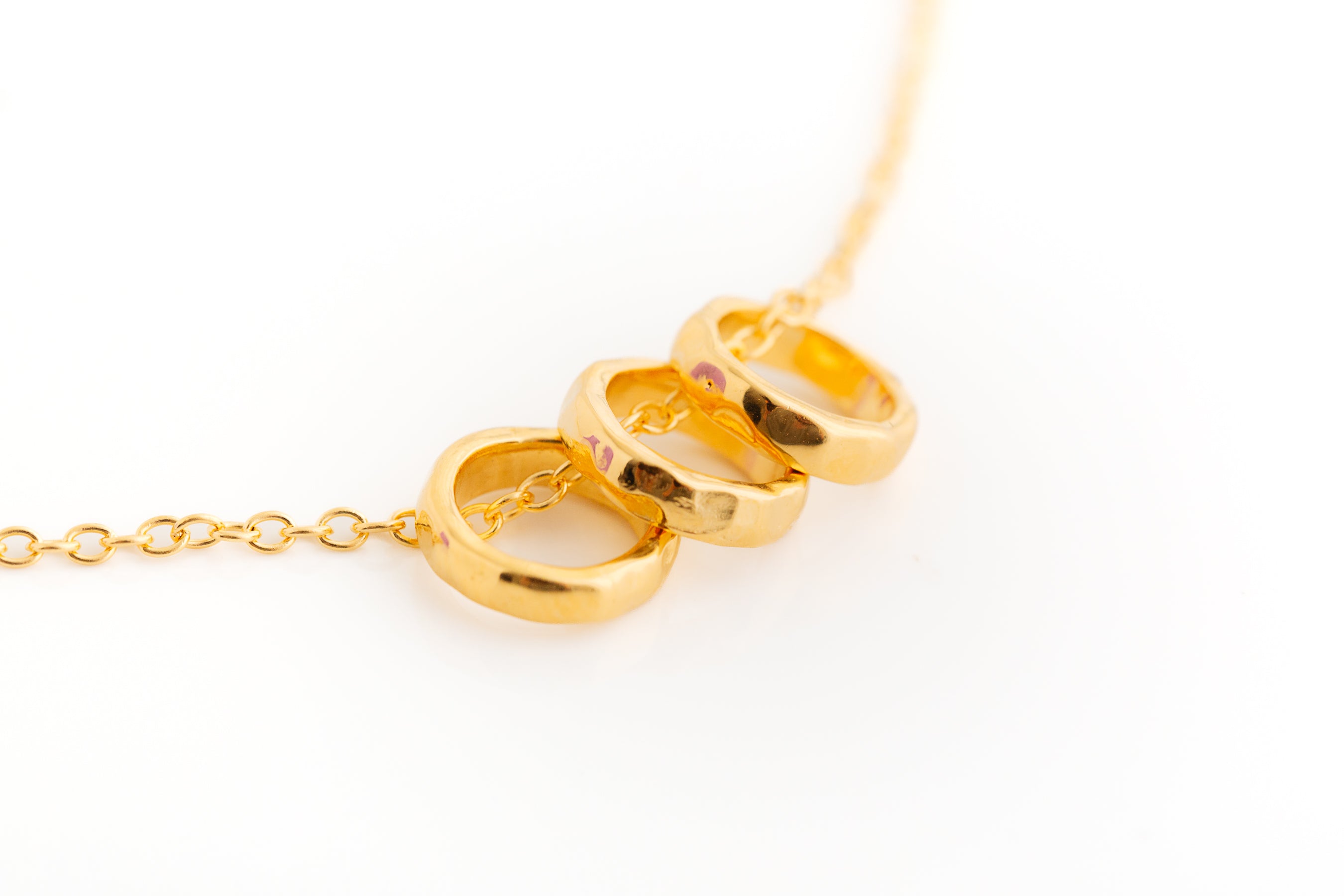 Gold Open Circle Necklace