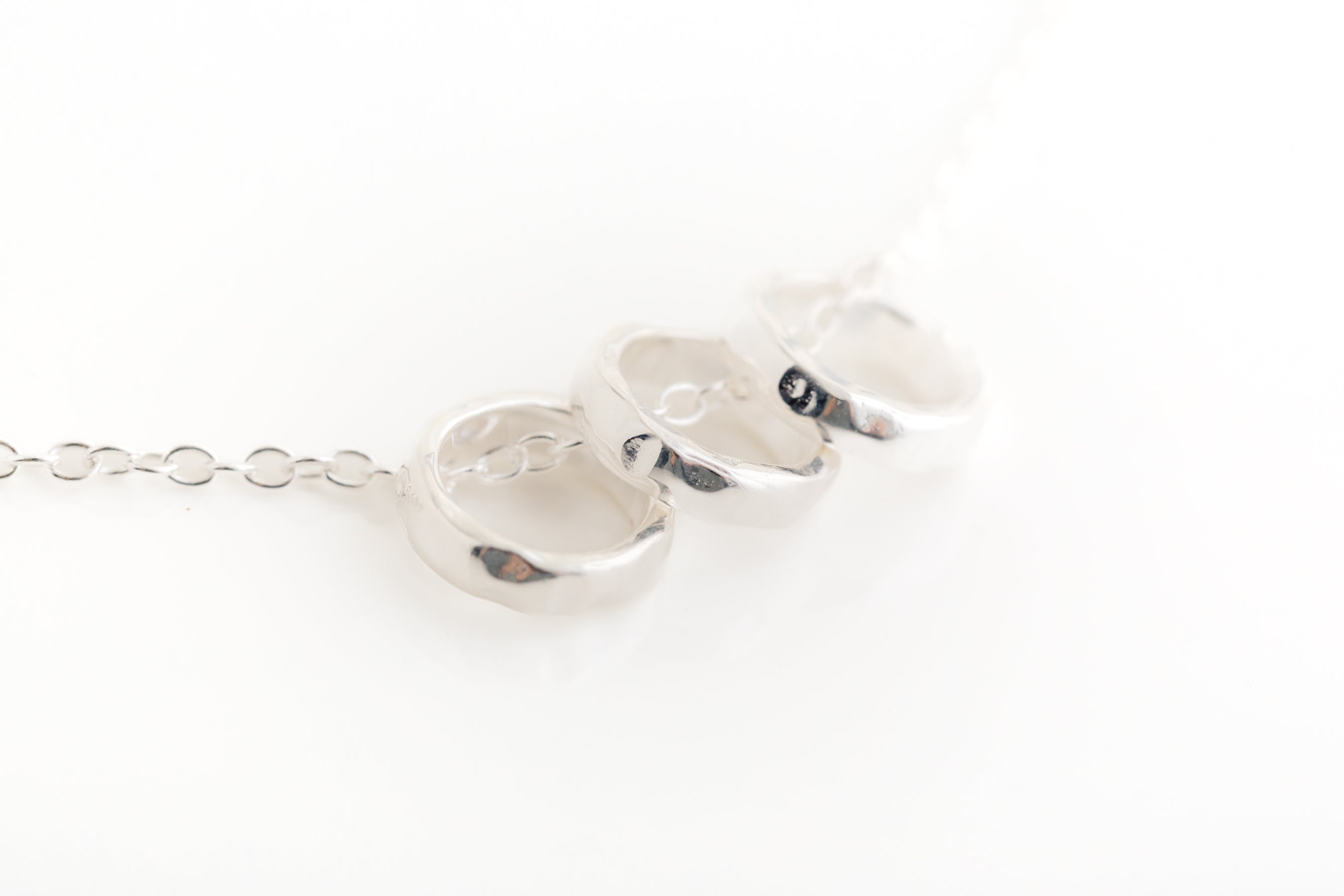 Silver Open Circle Necklace