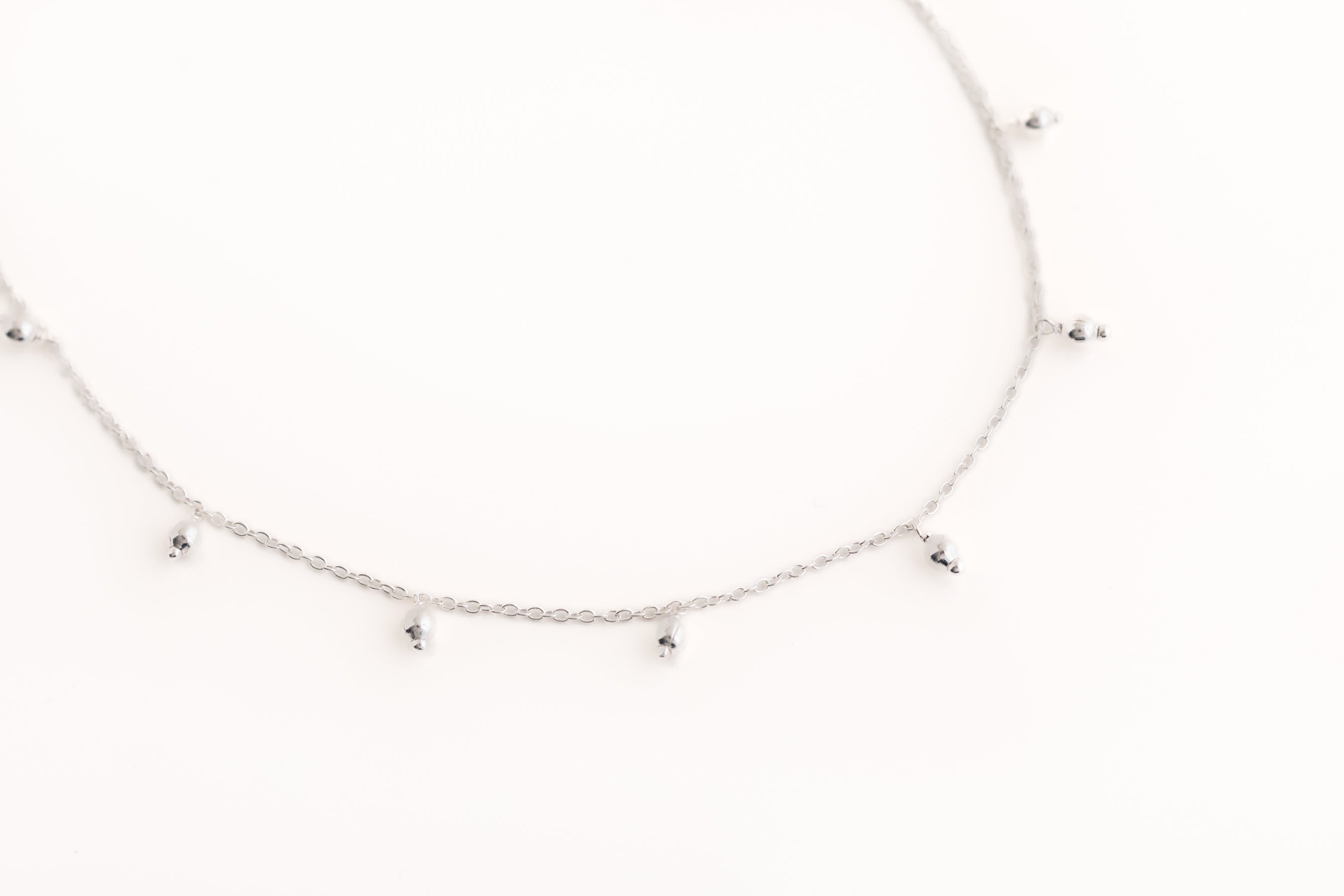 Silver Beaded Necklace