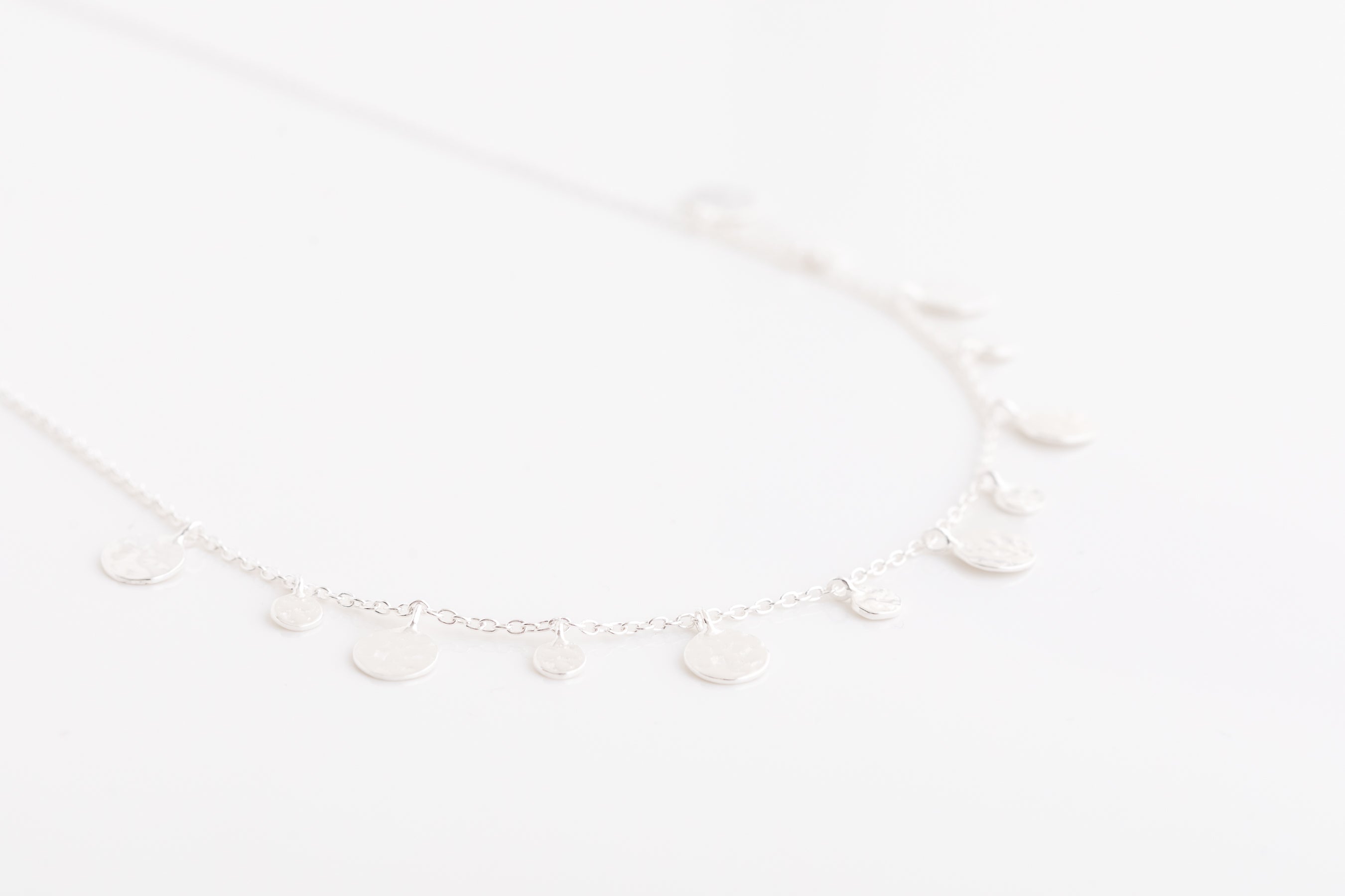 Silver Multi Disc Necklace