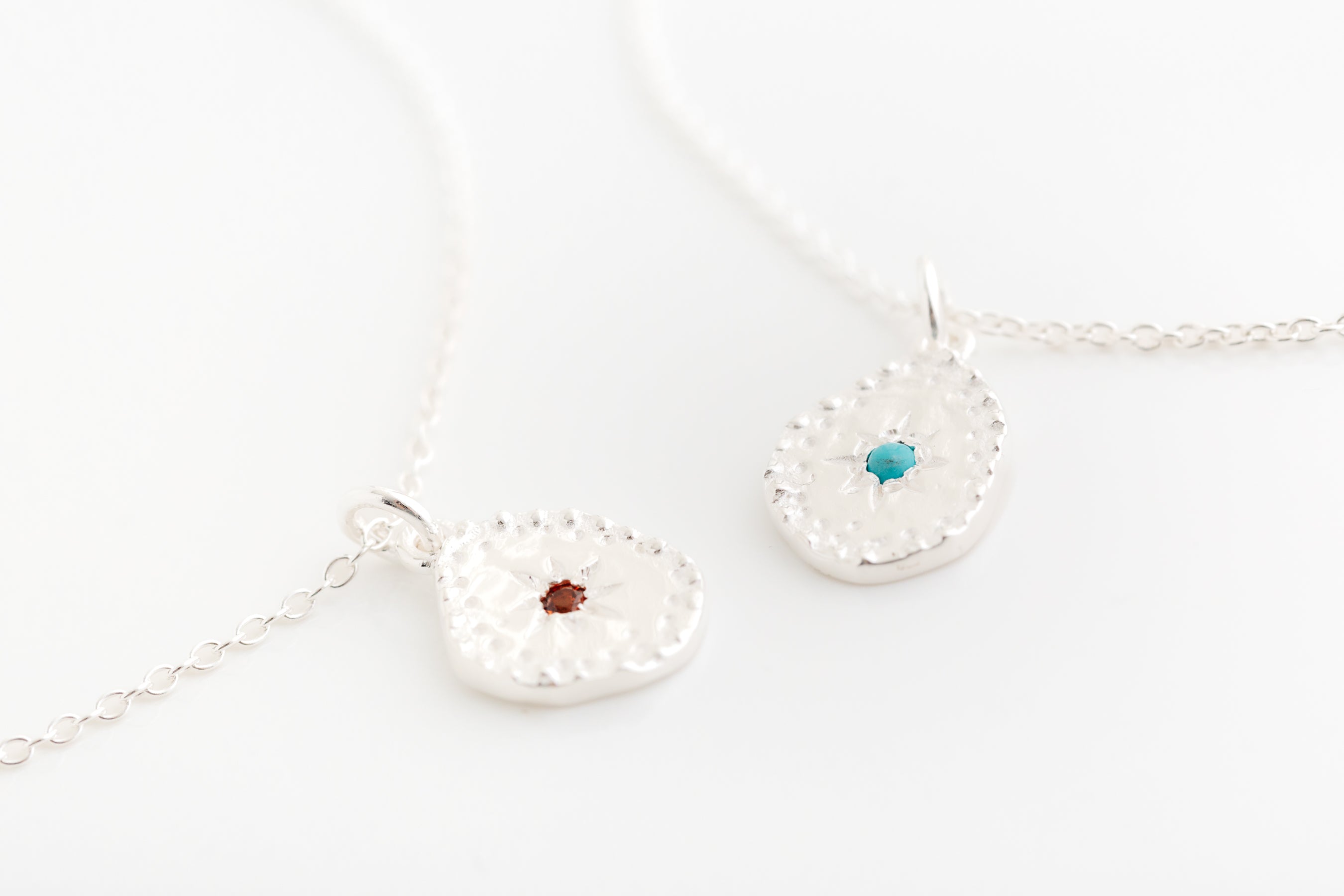 Silver Hammered Necklace