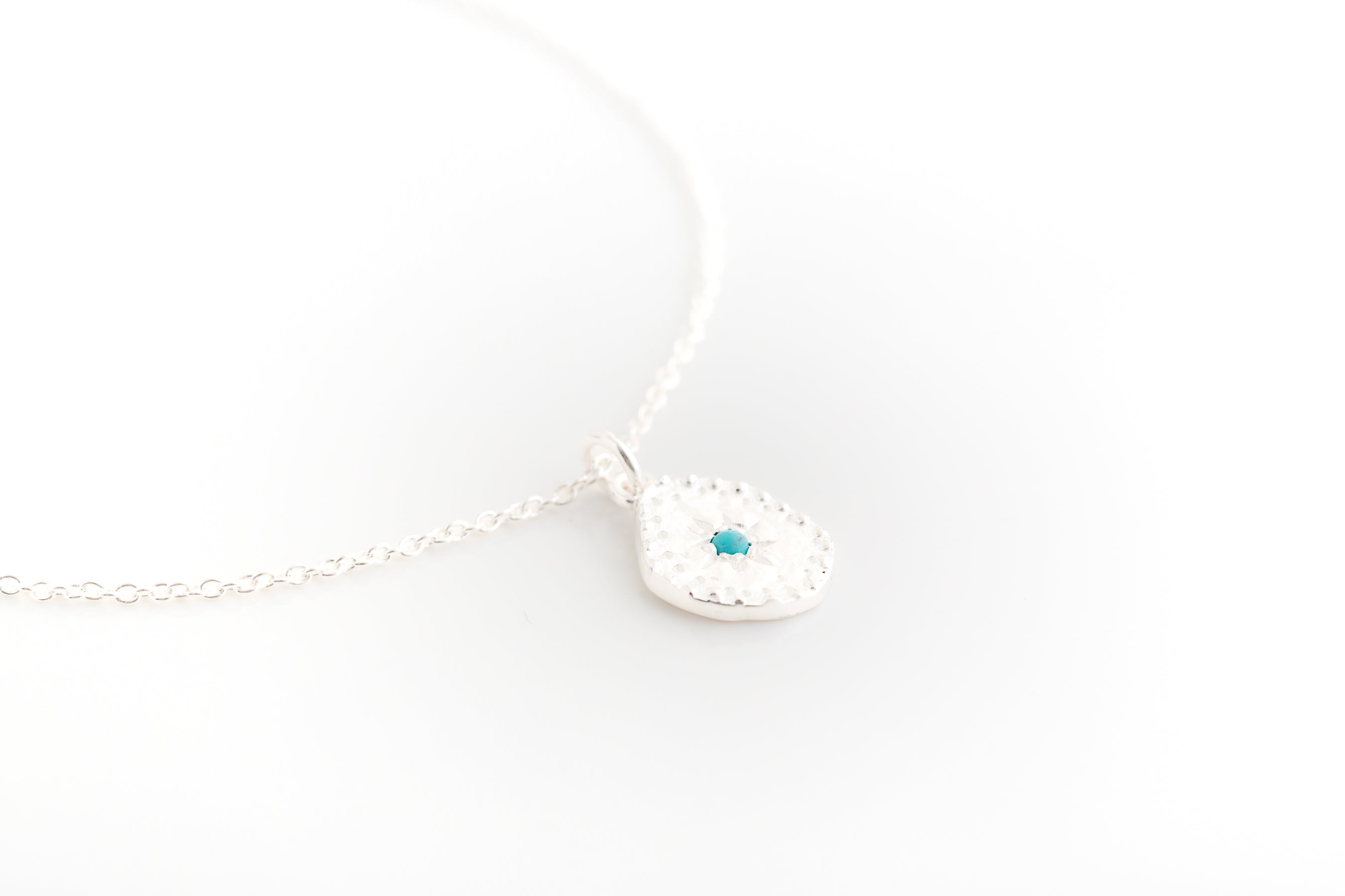 Silver Hammered Necklace