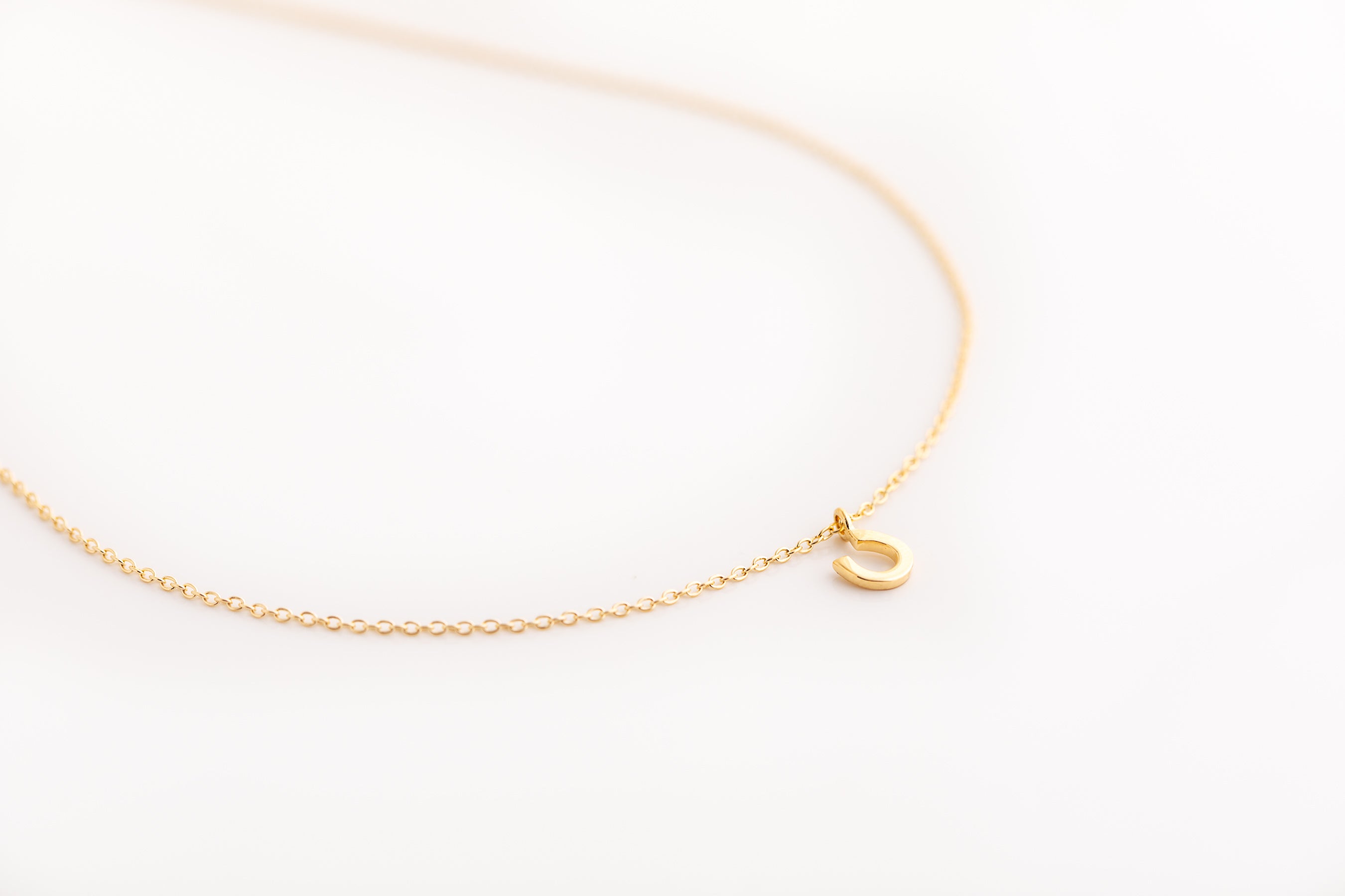 Gold Horseshoe Necklace