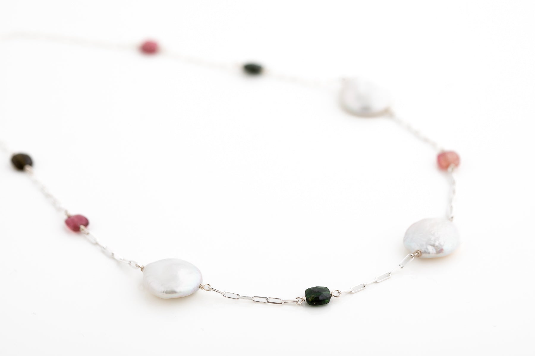 Pearl and Tourmaline Necklace