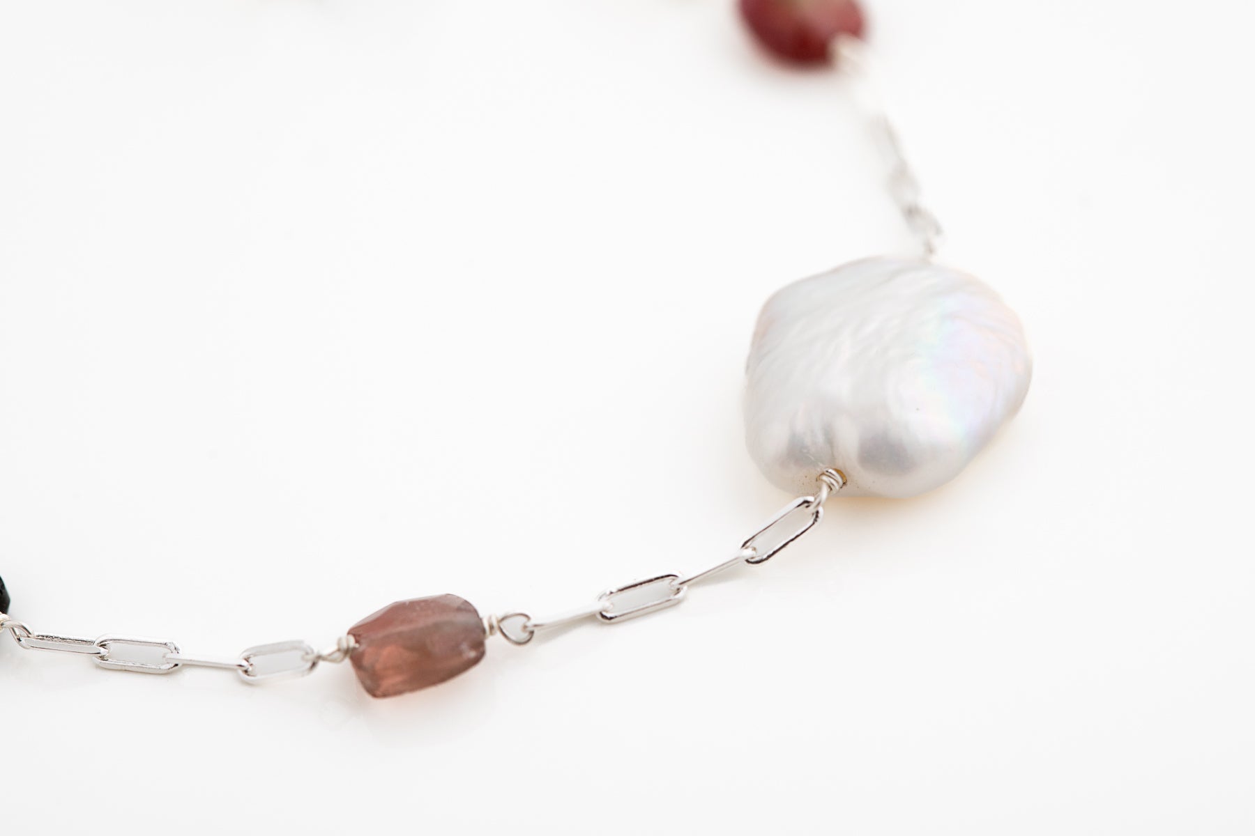 Pearl and Tourmaline Bracelet