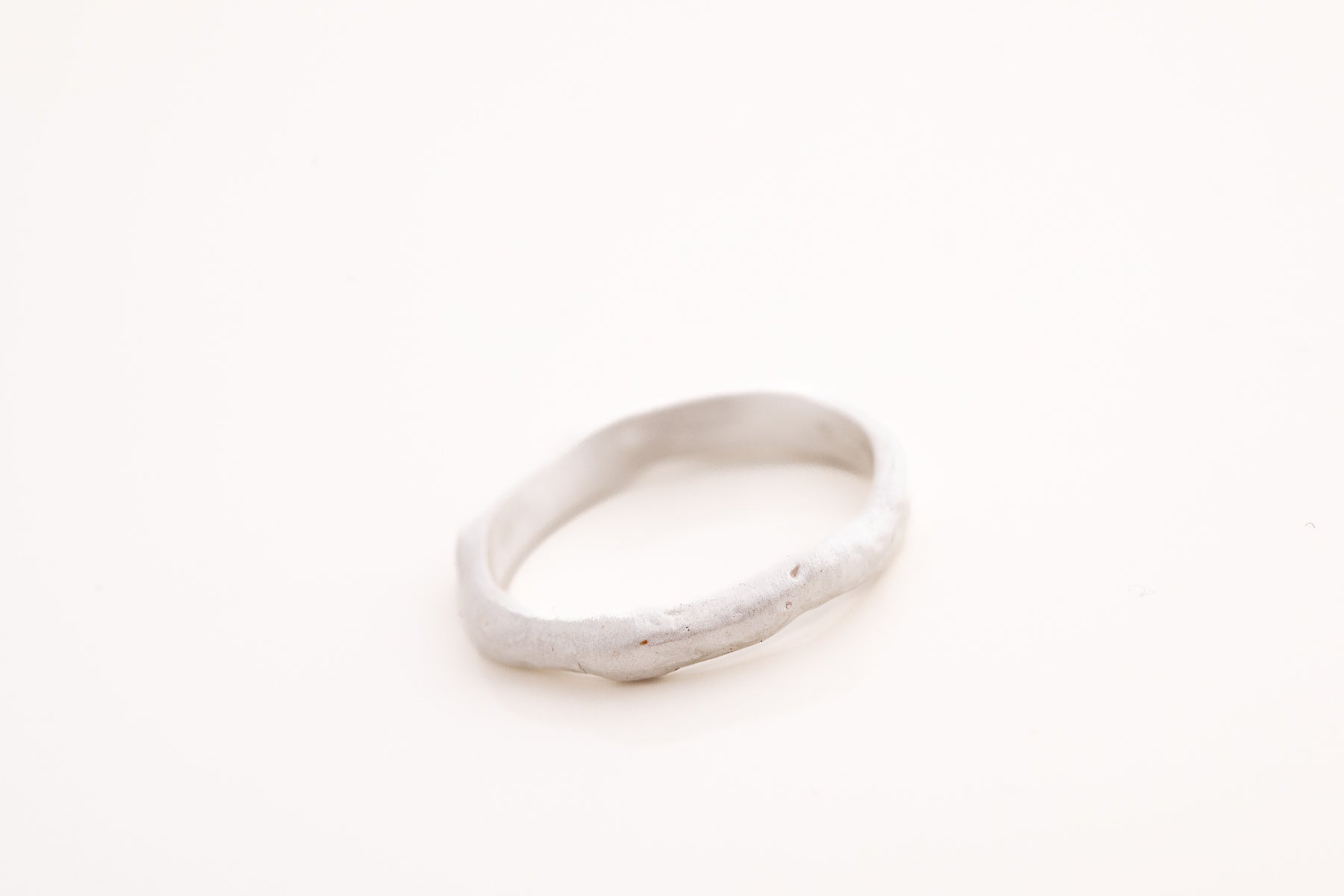 Matt Hammered Ring
