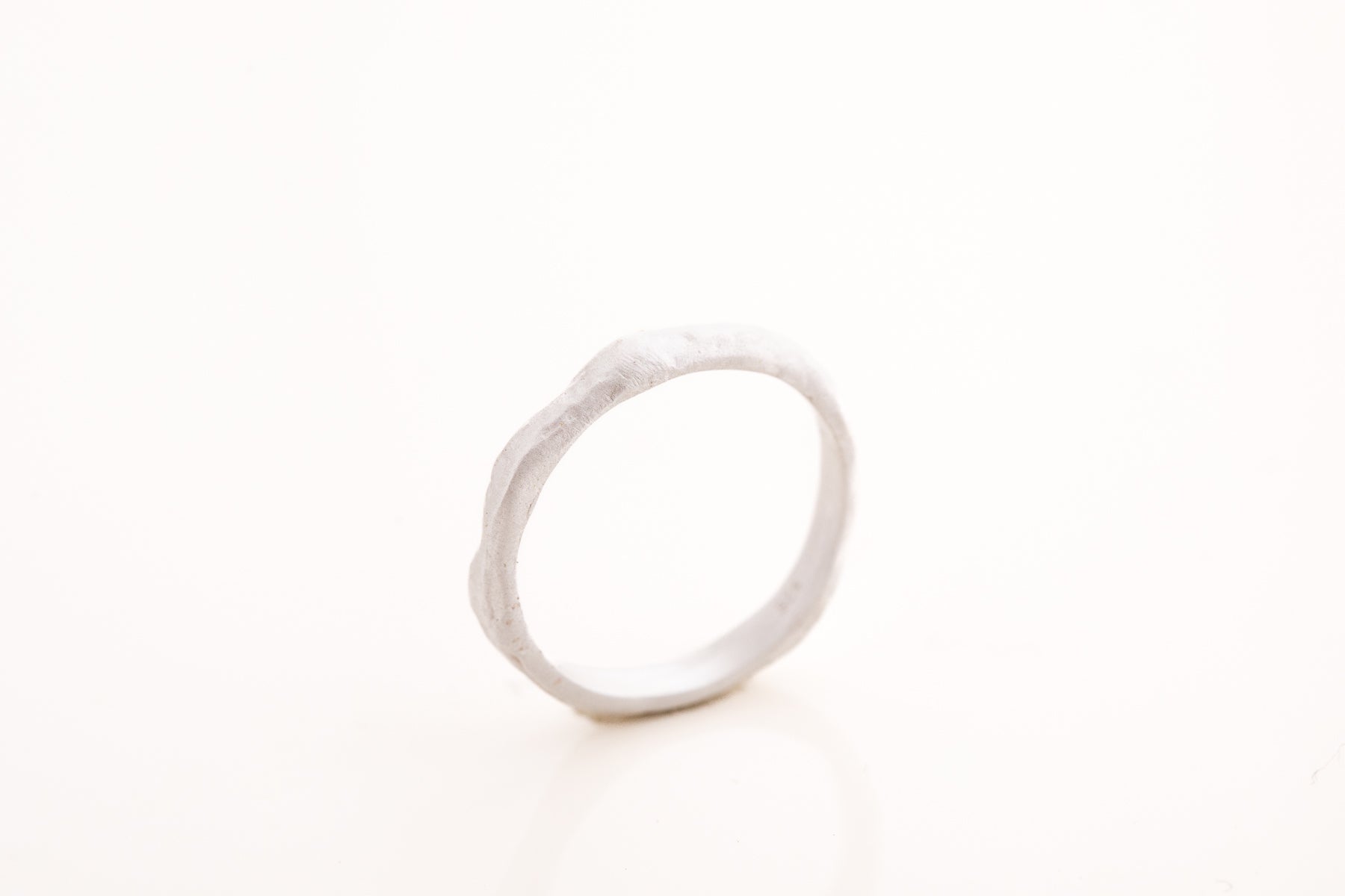 Matt Hammered Ring