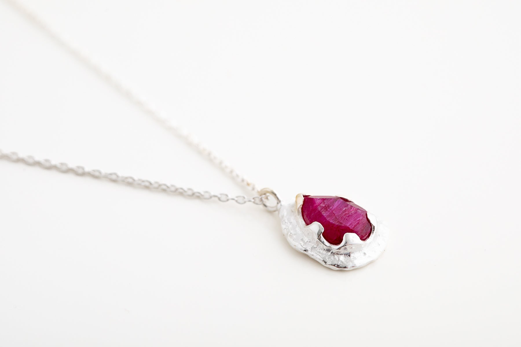 Ruby Teardrop Necklace