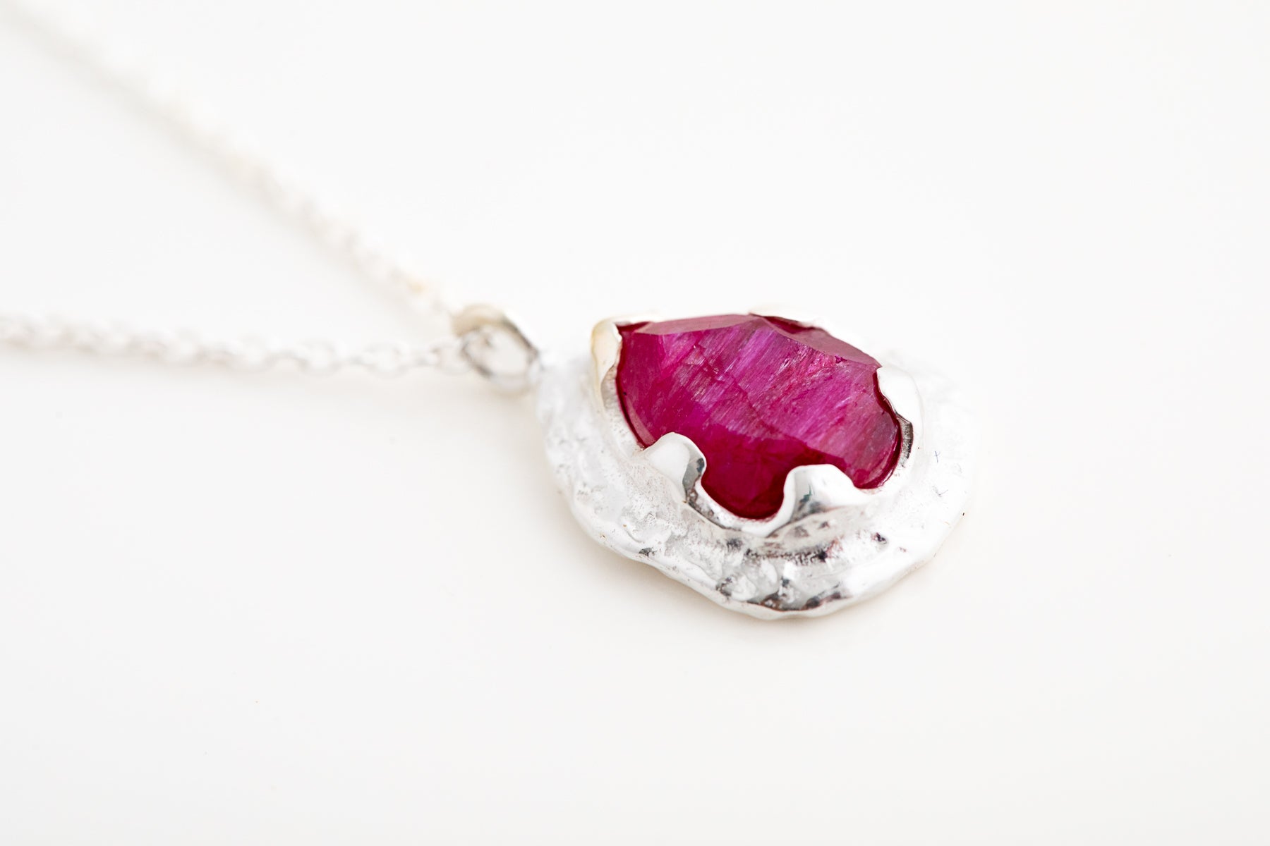Ruby Teardrop Necklace