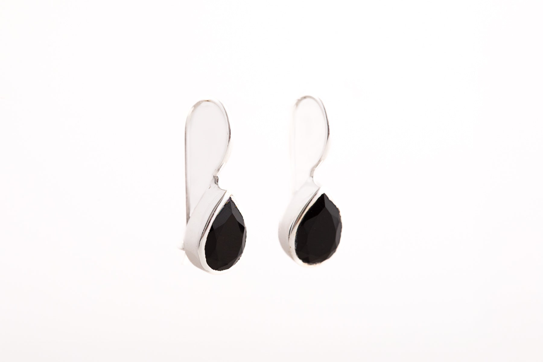 Black Onyx Teardrop Earrings