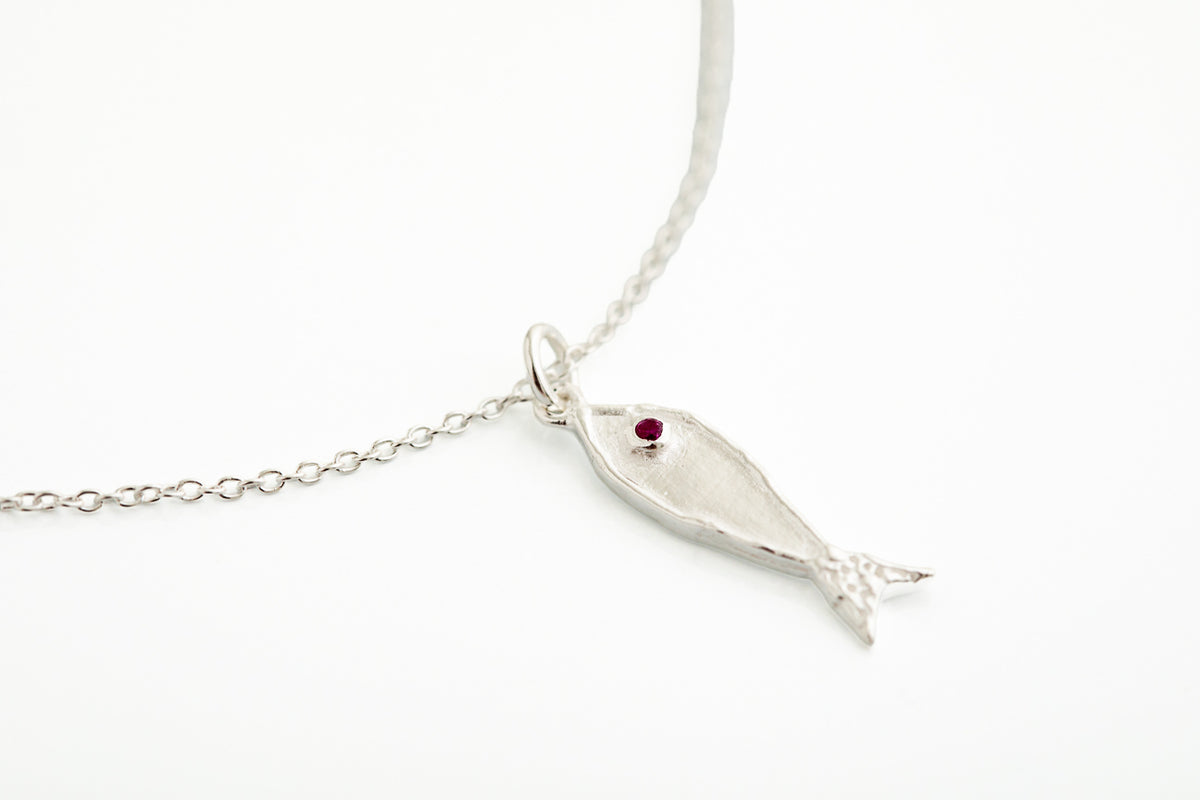 Silver Fish Necklace