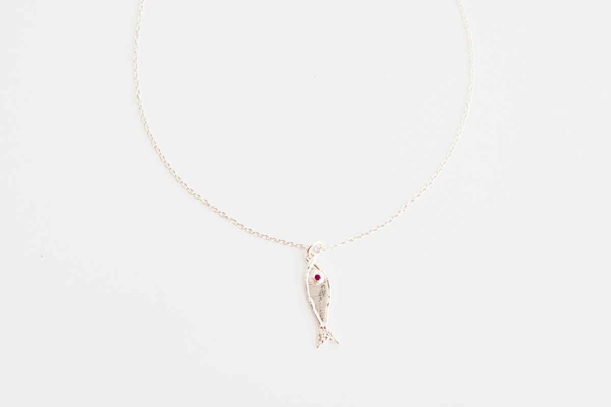 Silver Fish Necklace