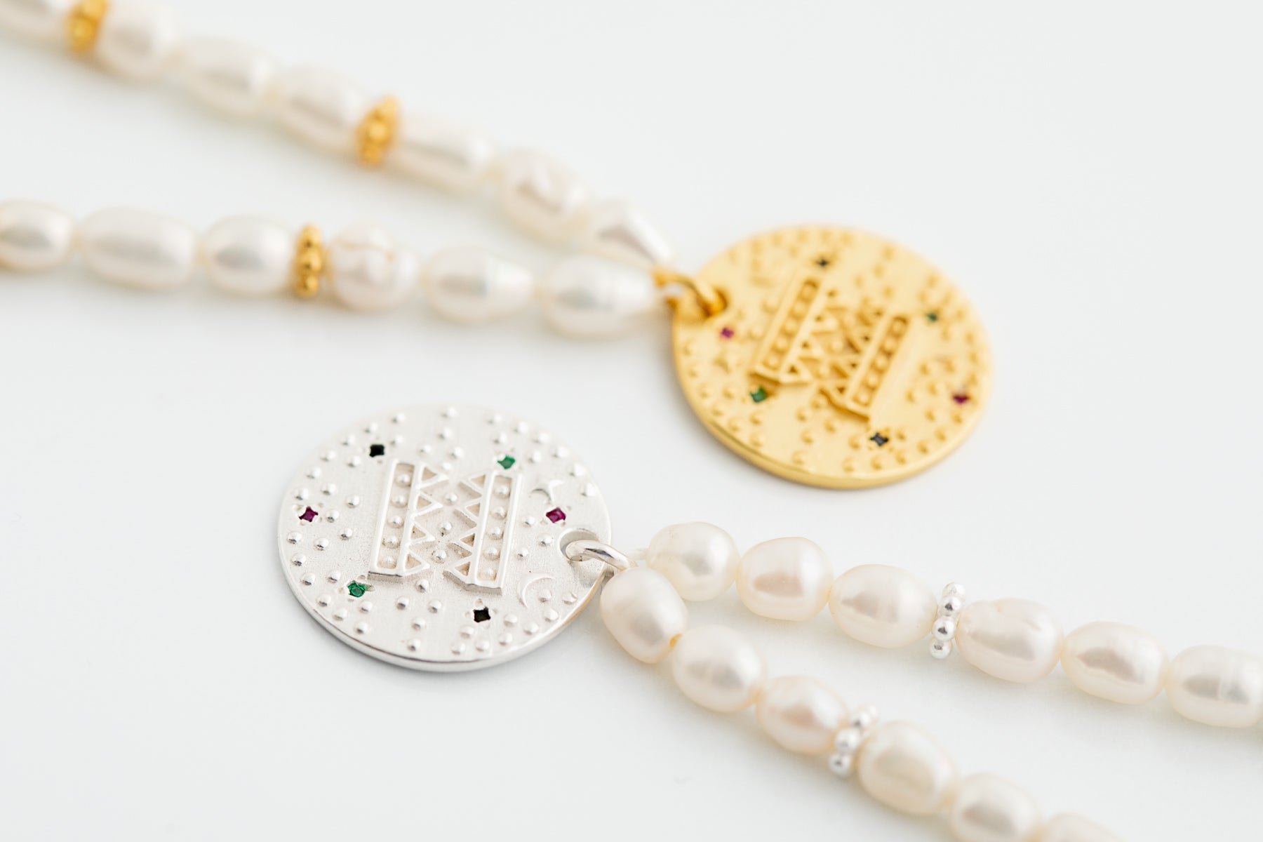 Silver Pearl Pendant Necklace