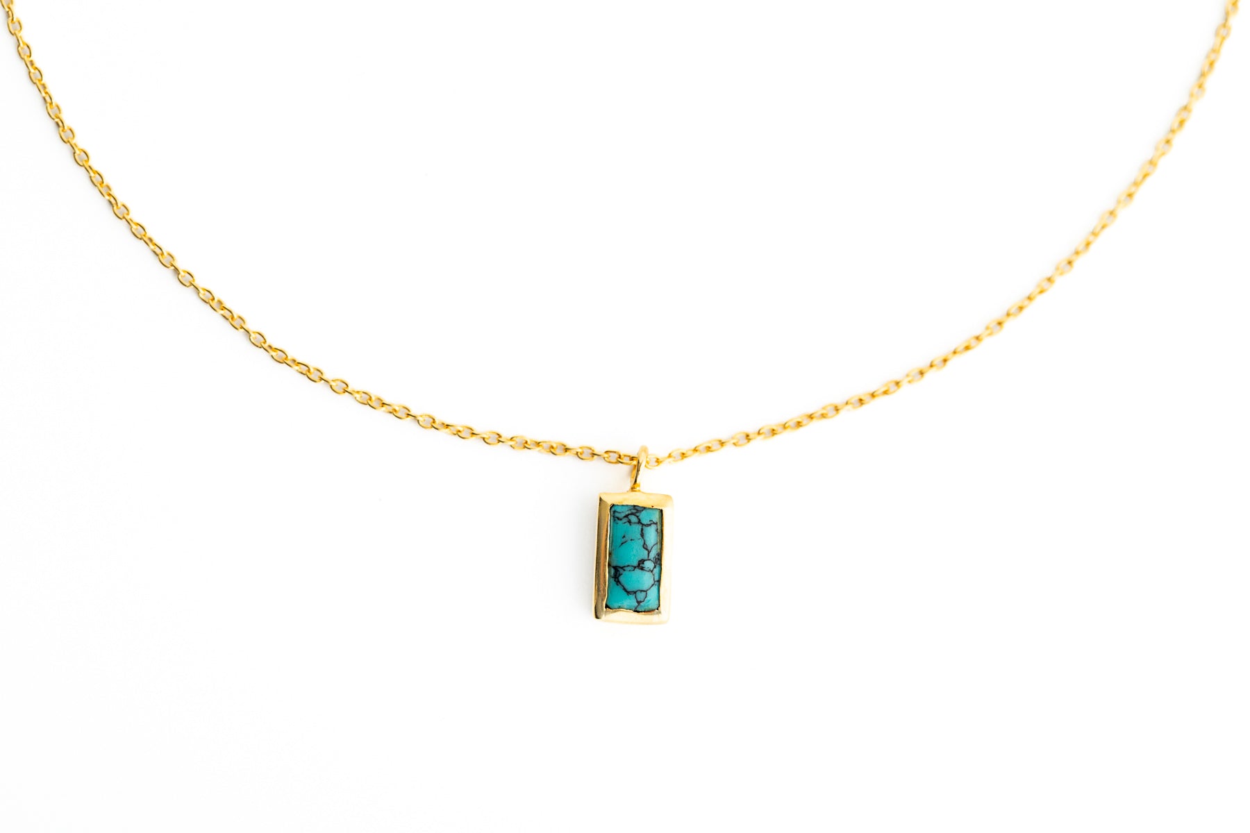 Turquoise and Gold Necklace