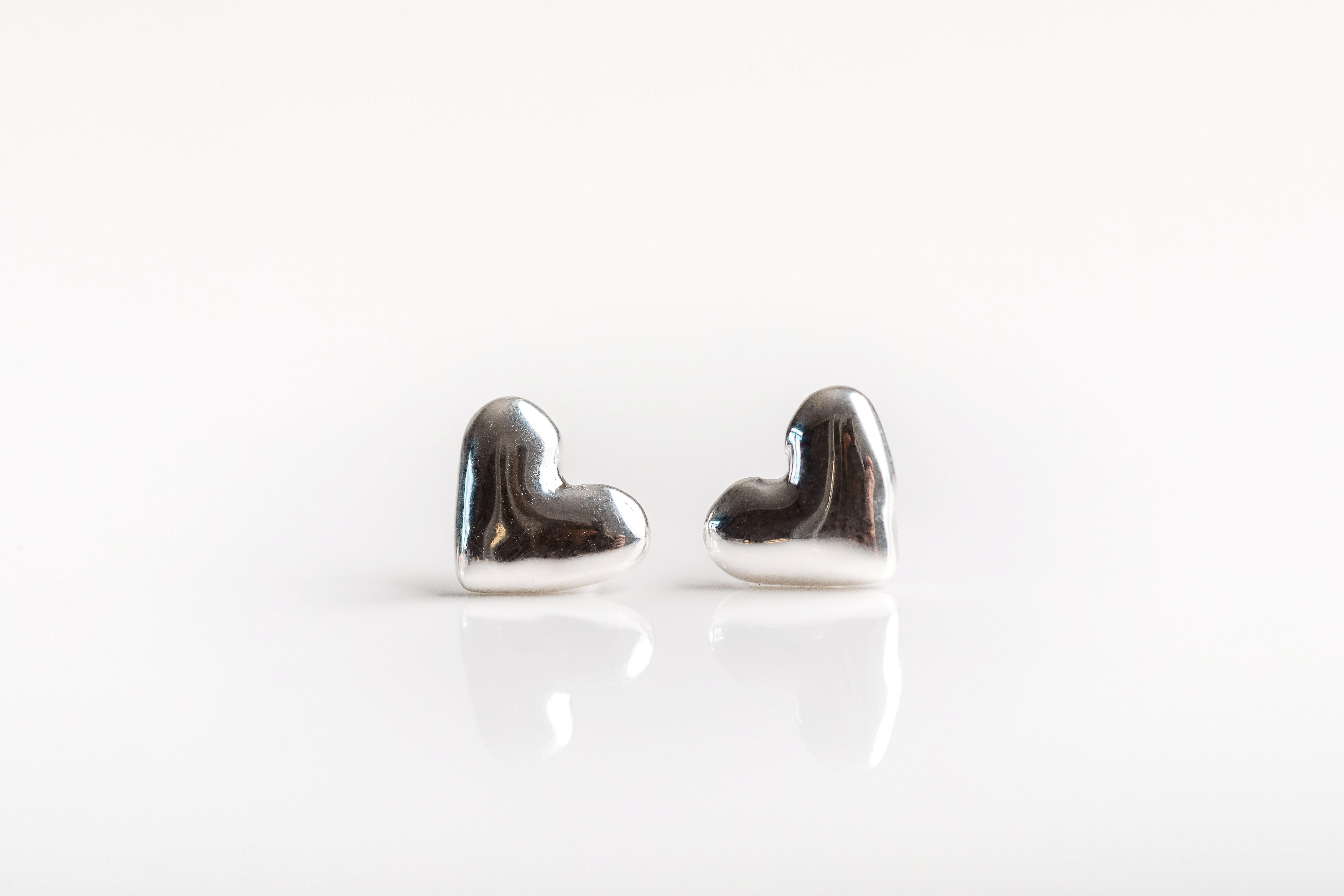 Tiny Silver Heart Set