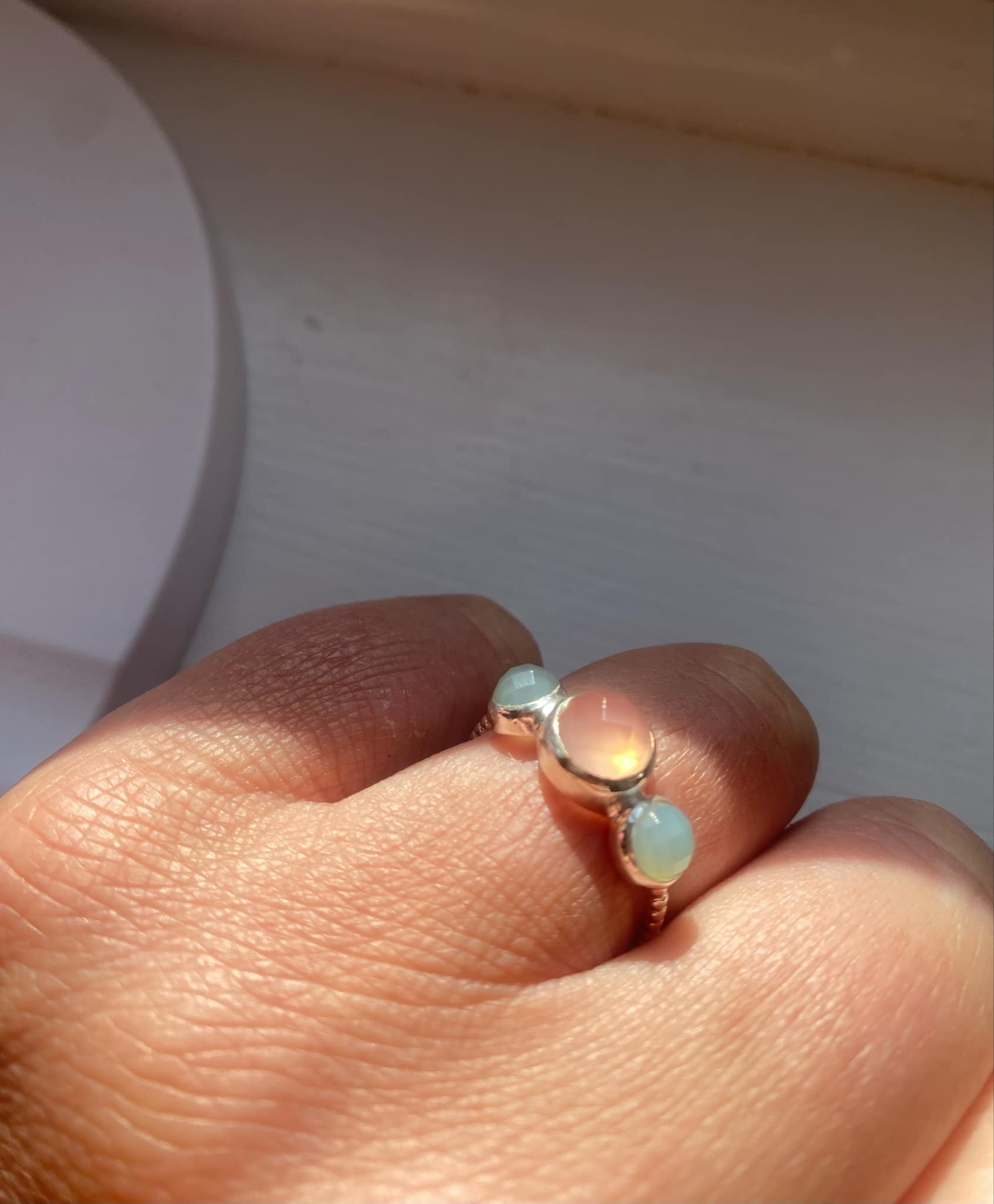 Triple Gemstone Ring