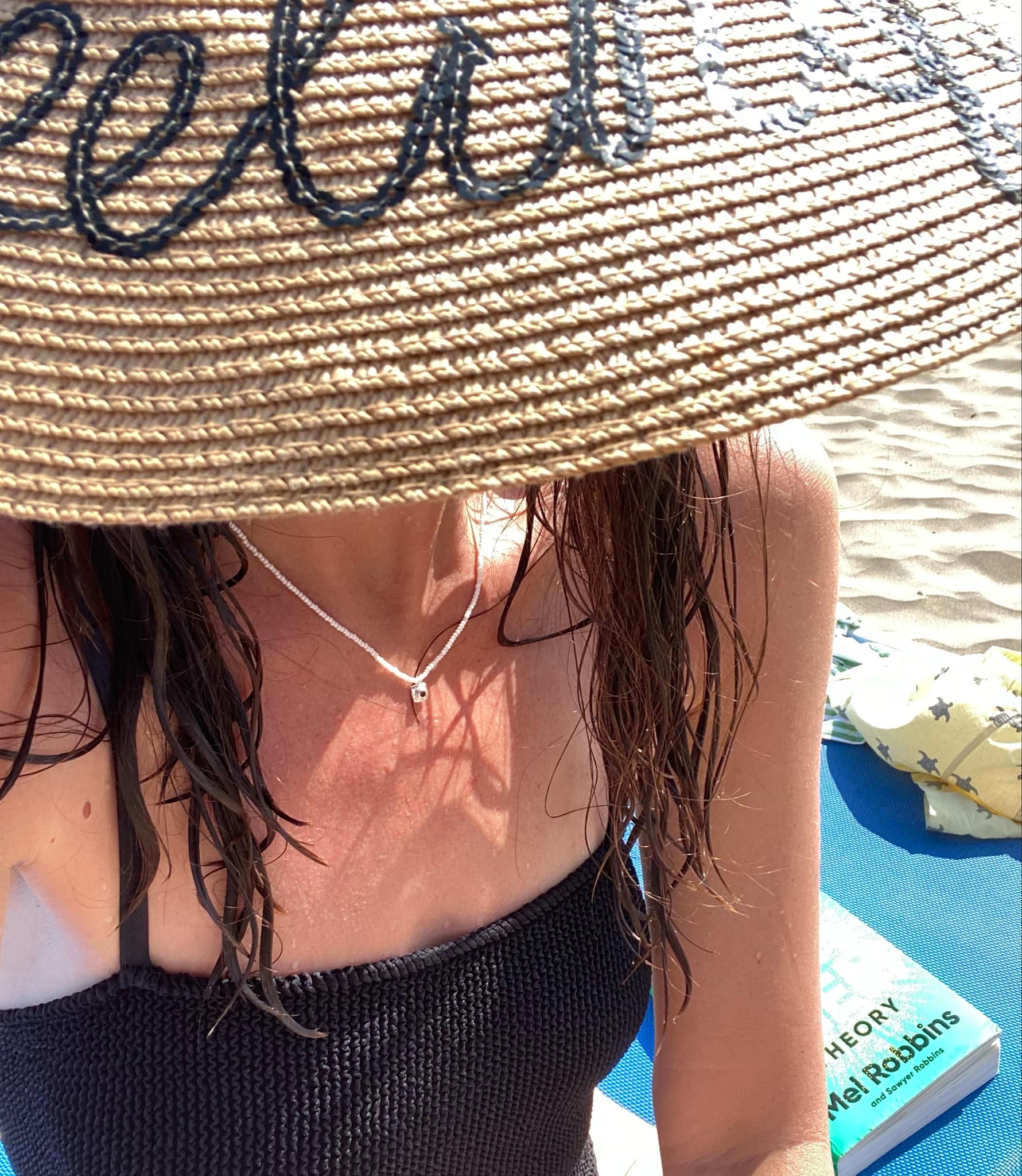 Tiny Silver Pearl Pendant Necklace