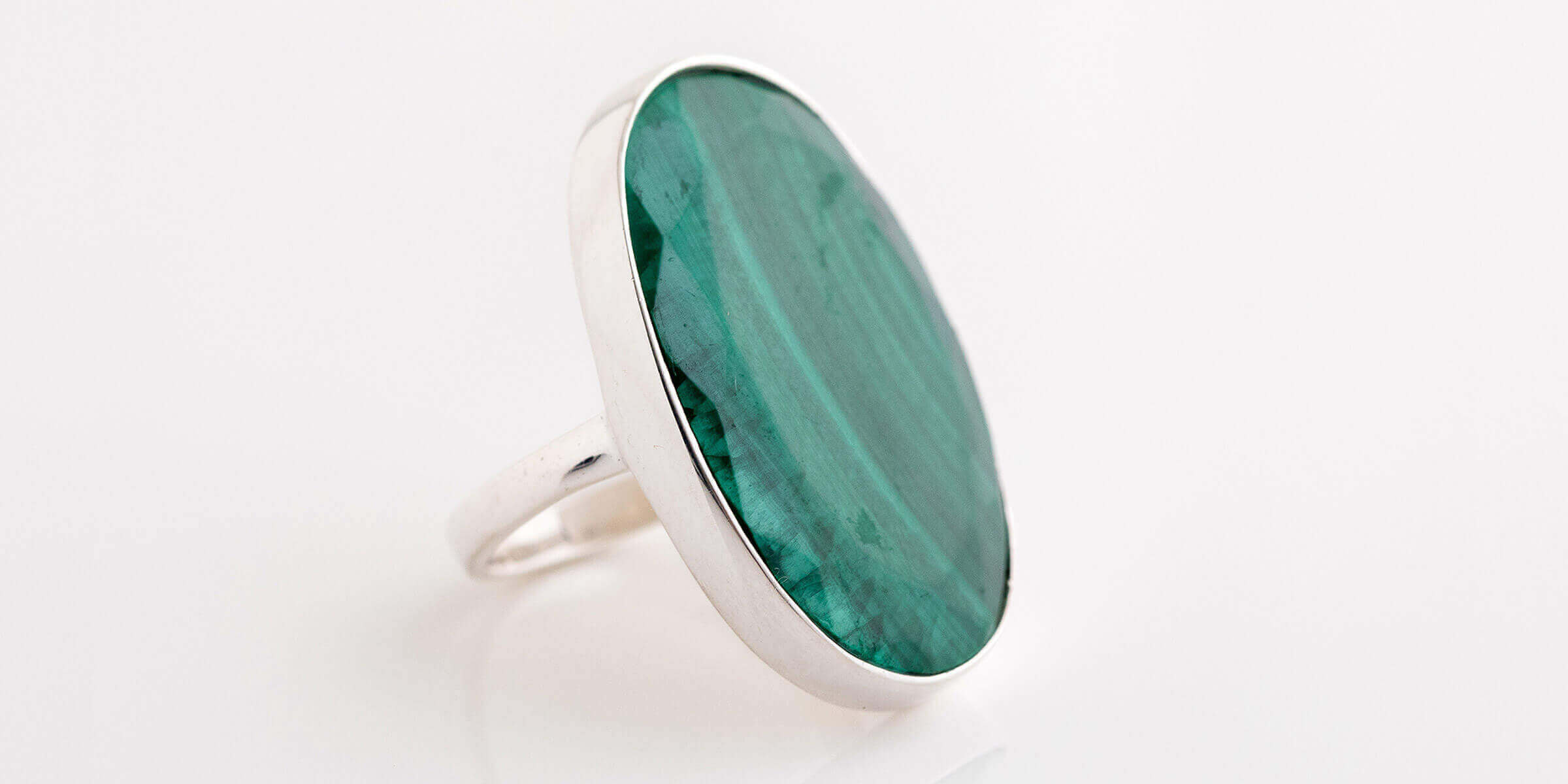 Silver Story Malachite Ring