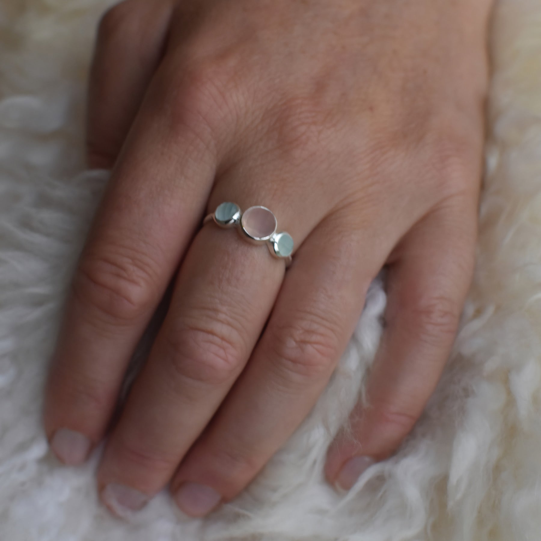 Triple Gemstone Ring