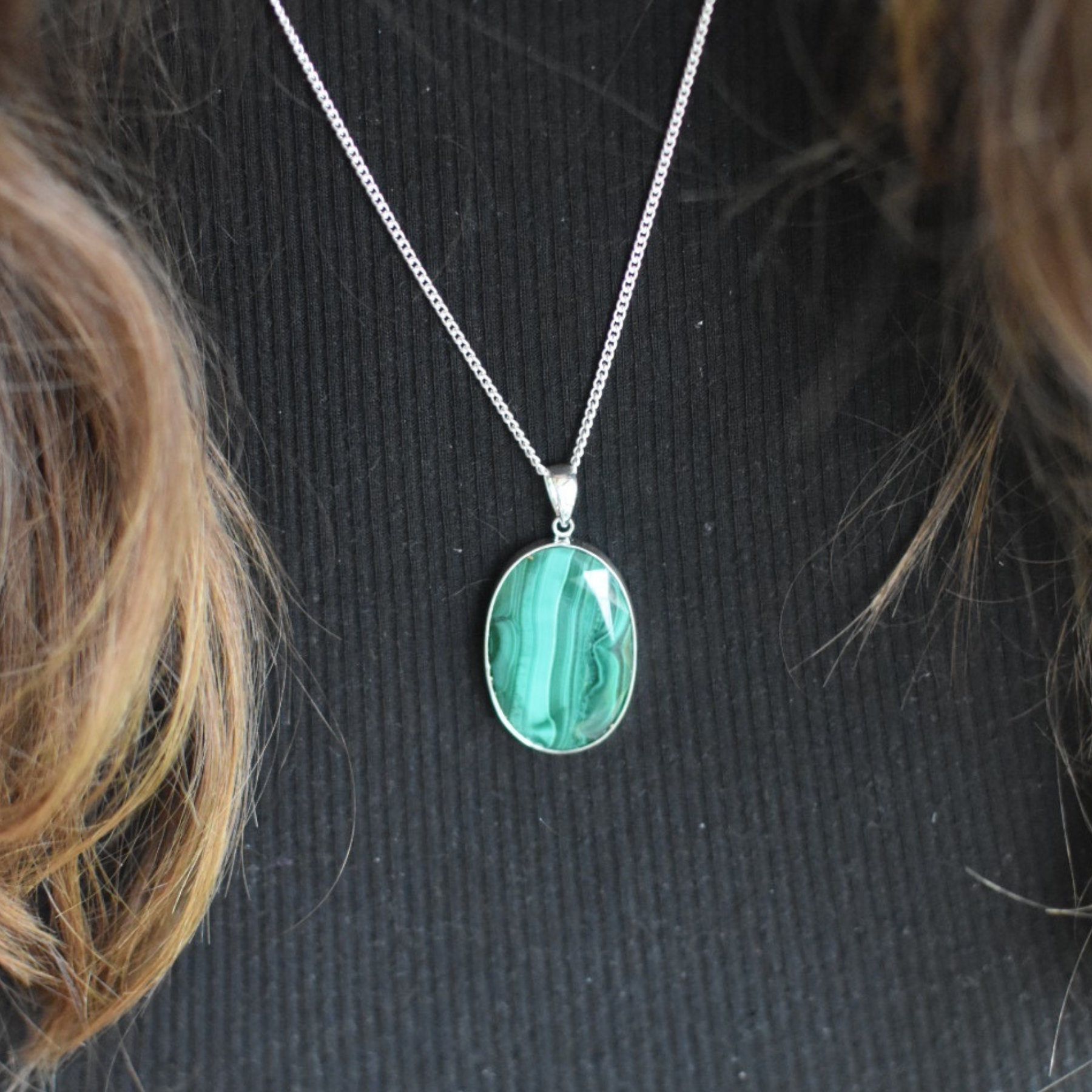 Large Gemstone Pendant Necklace