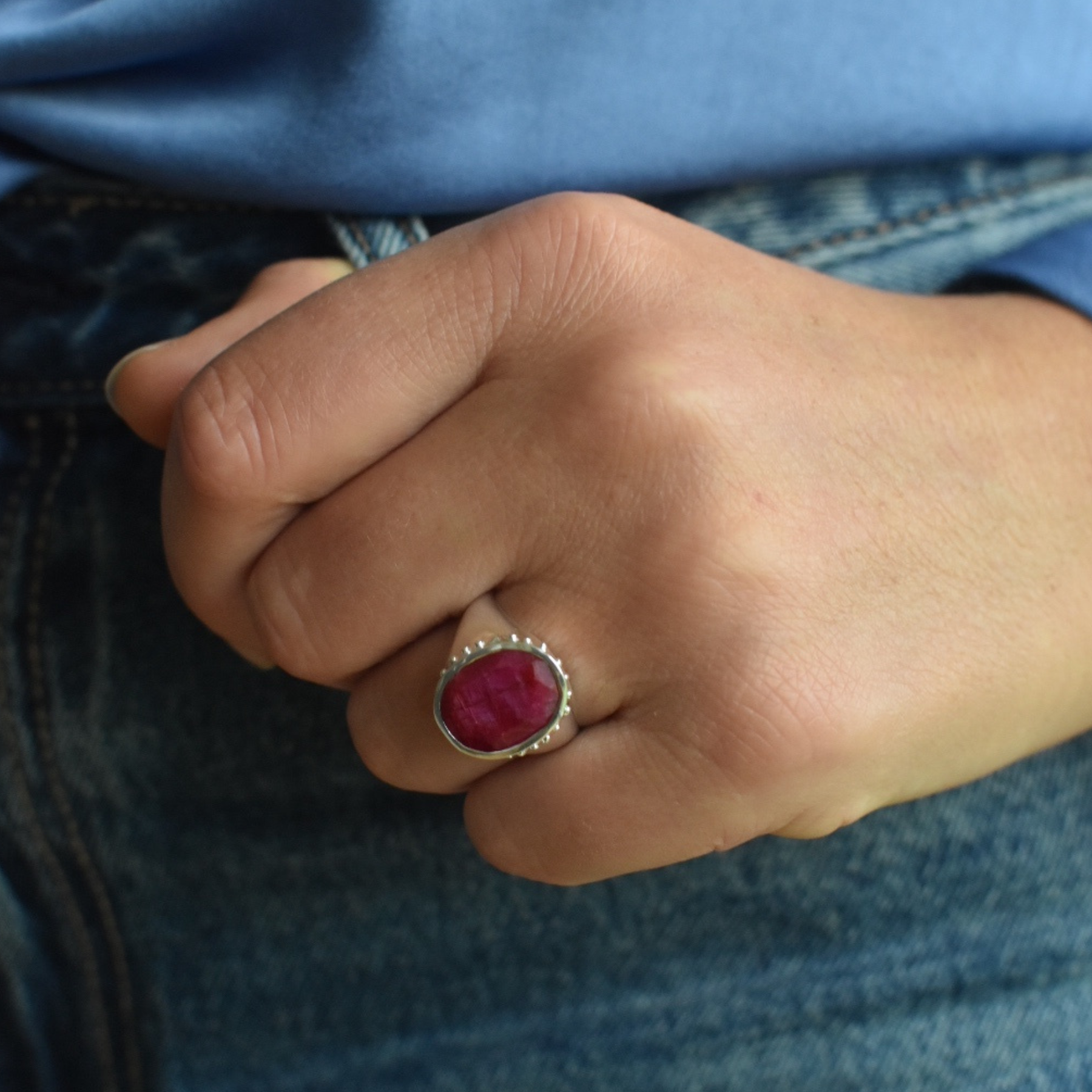 Oval Ruby Ring