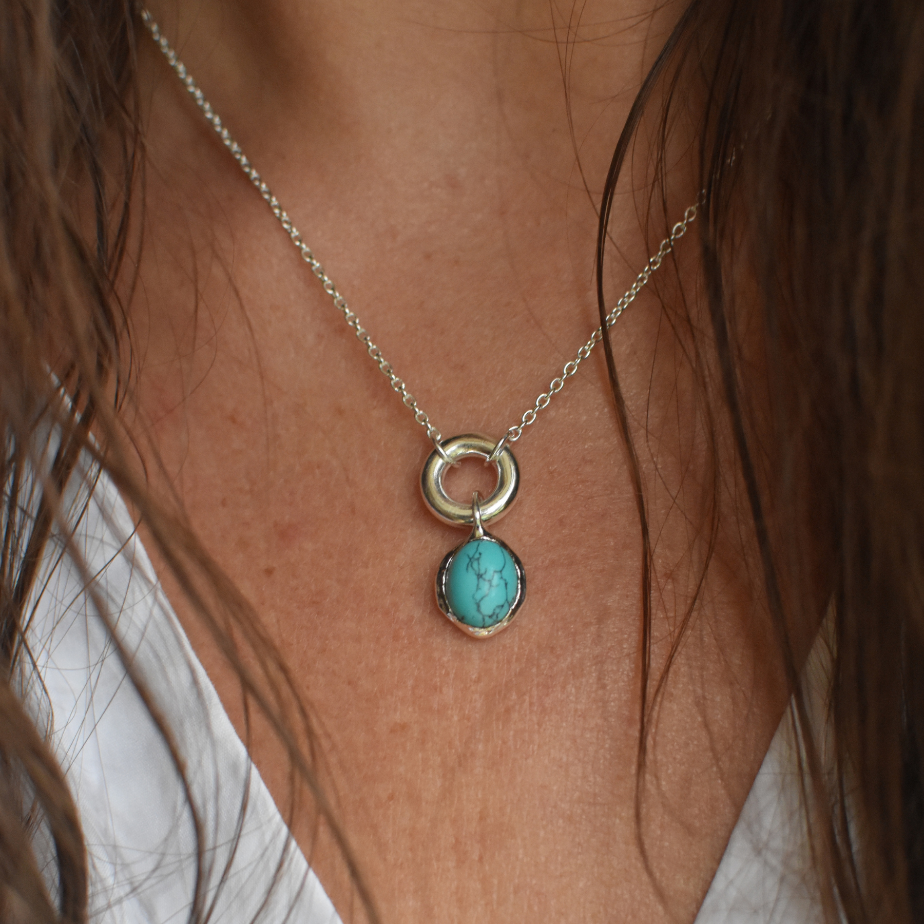 Turquoise and Silver Necklace