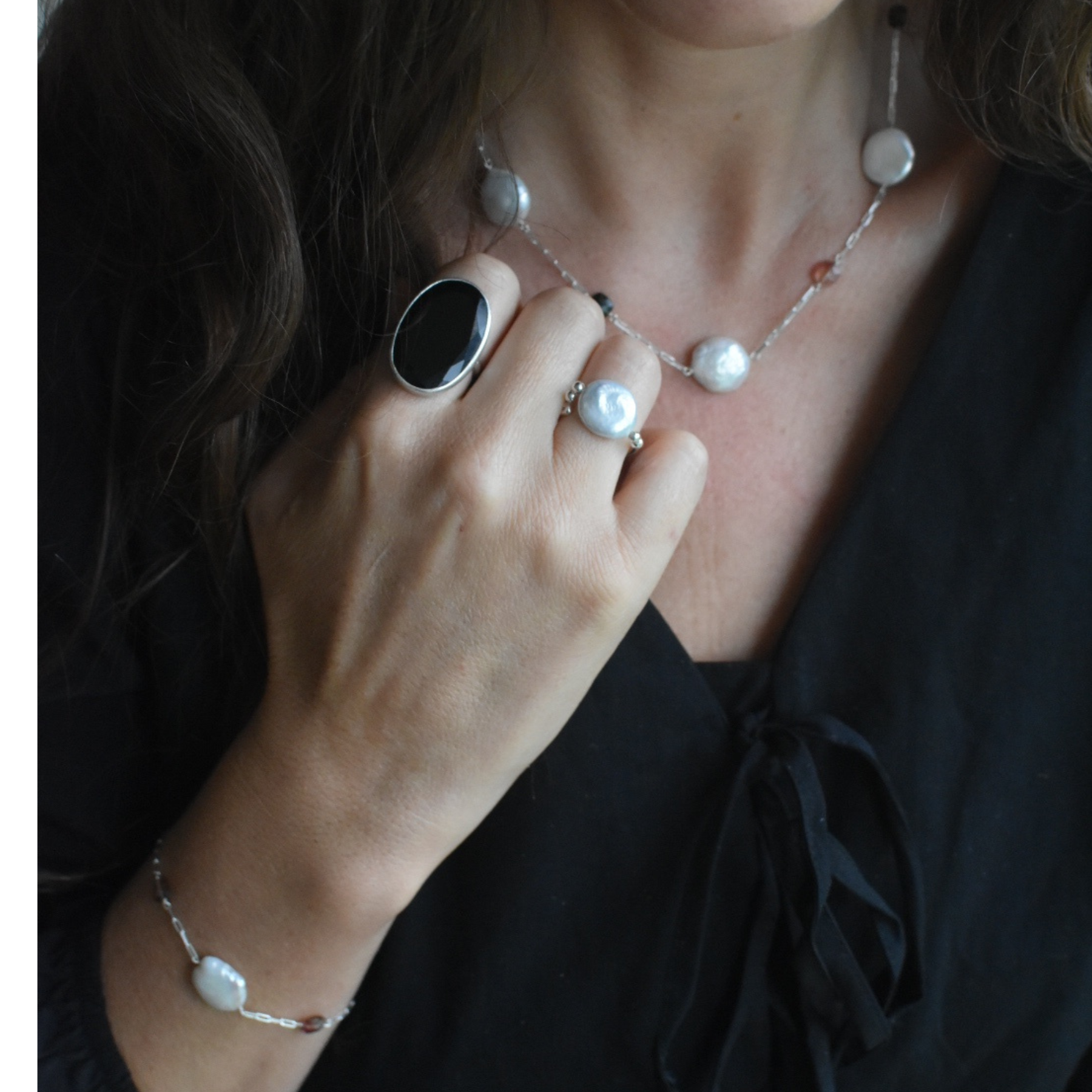 Pearl and Tourmaline Bracelet