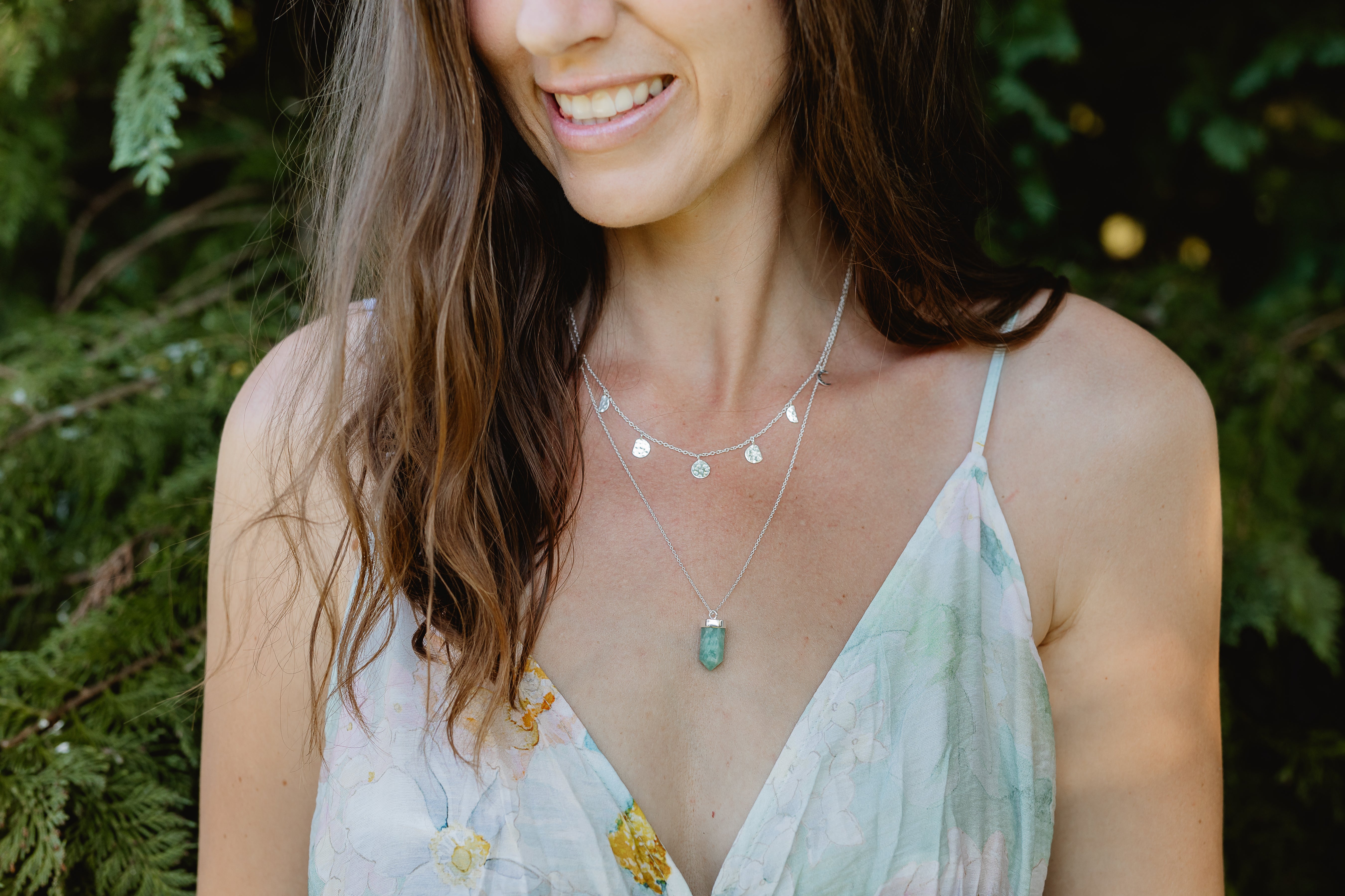 Crystal Pencil Pendant