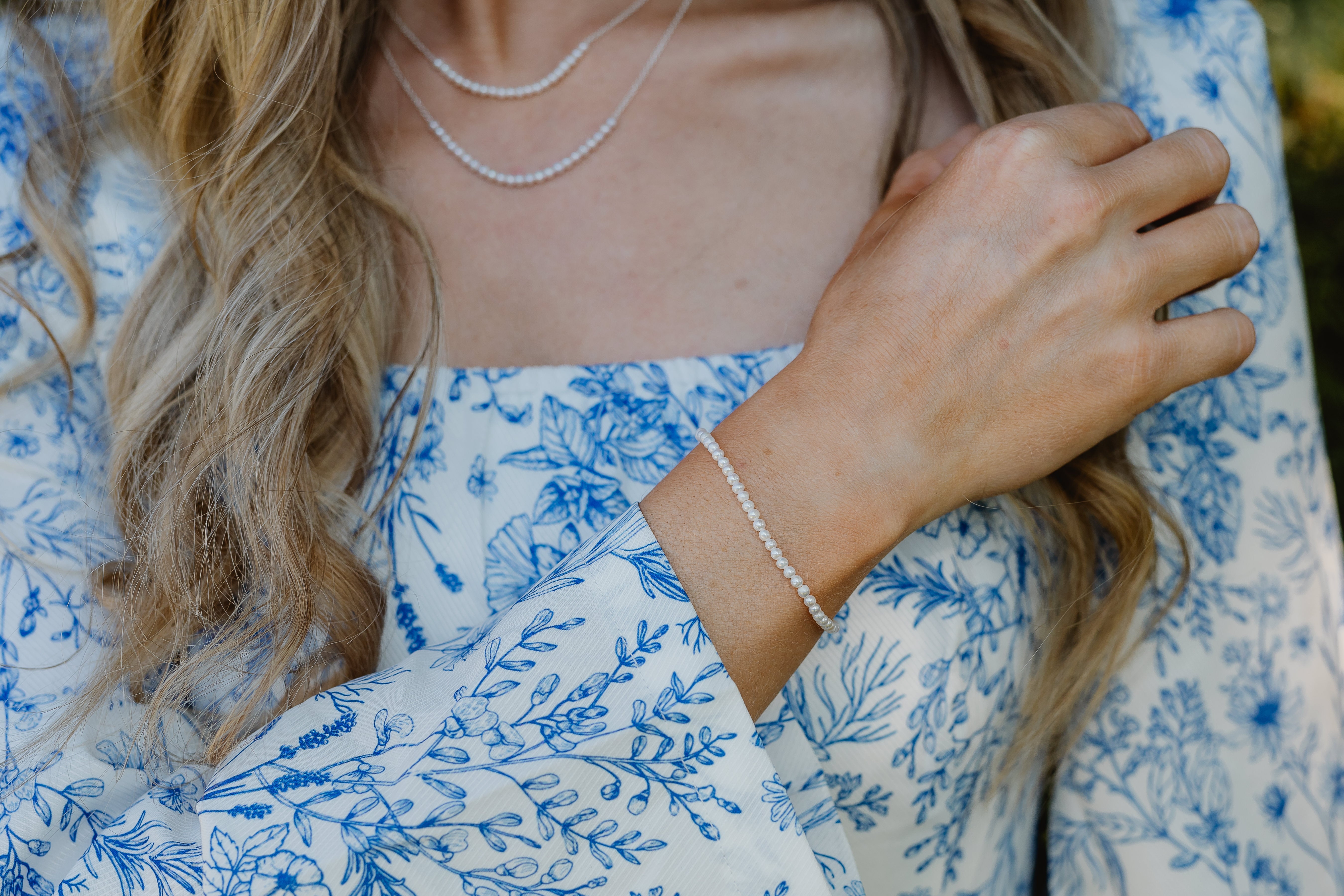 Tiny Pearl Double Necklace