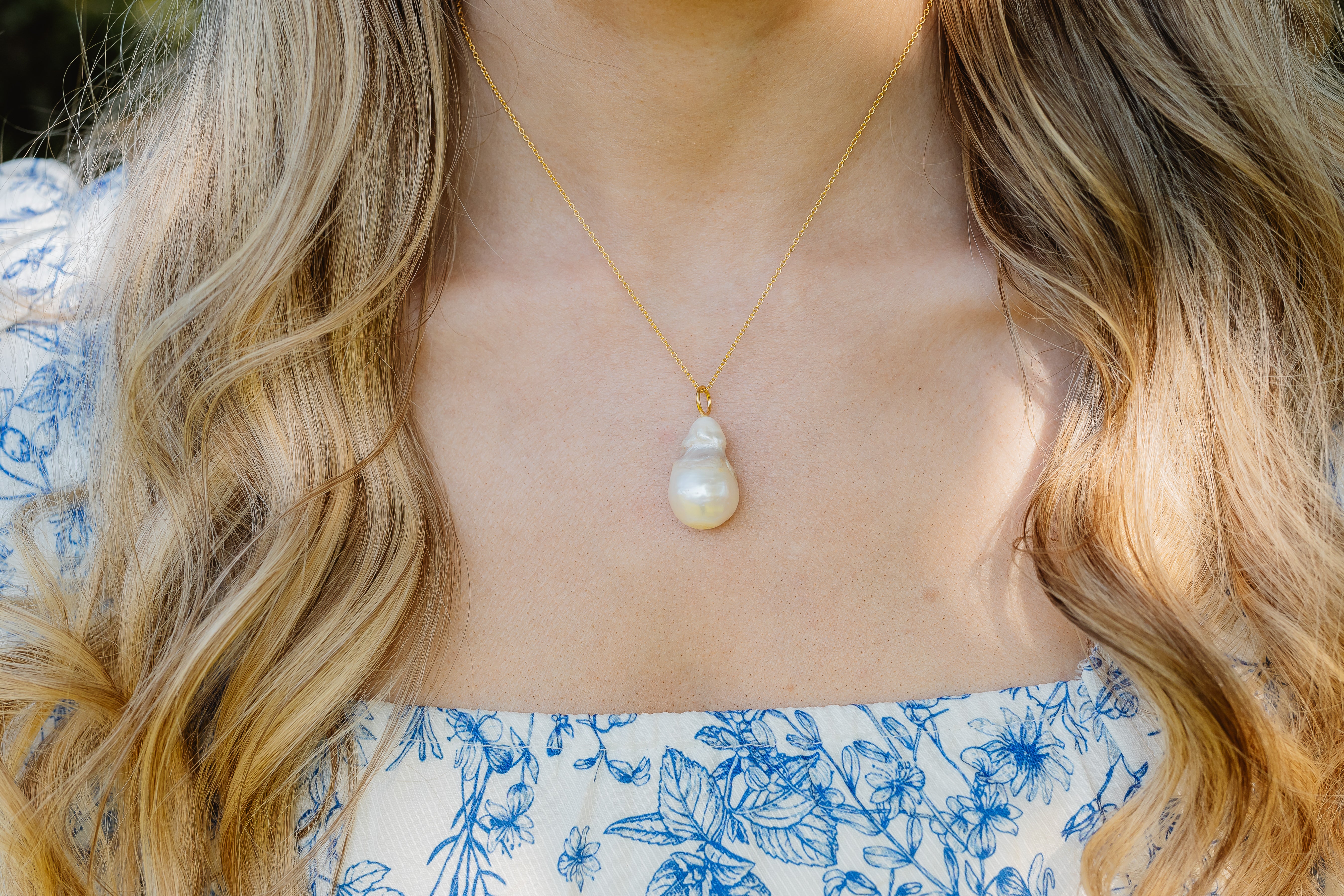 Large Gold Baroque Pearl