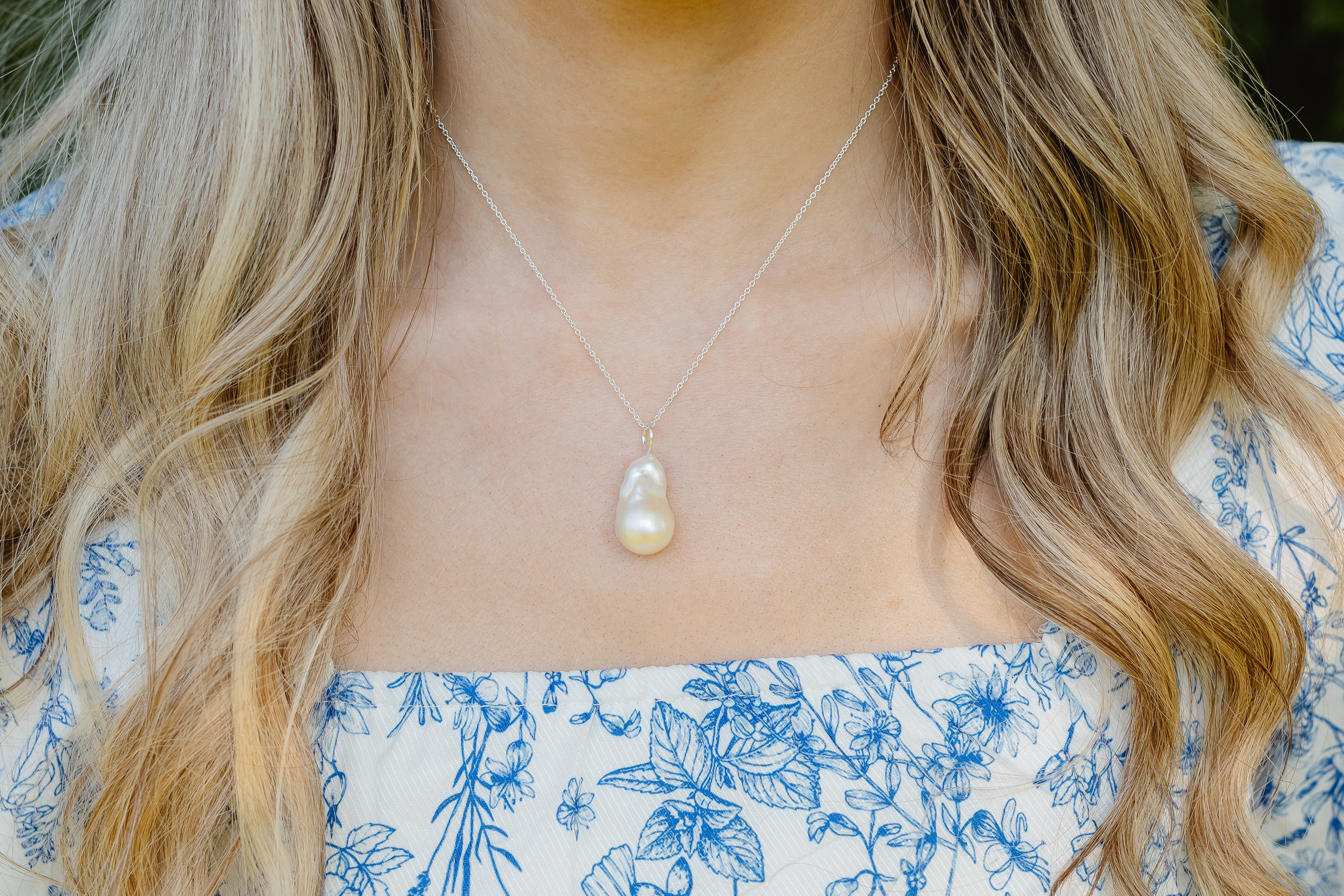 Large Silver Baroque Pearl