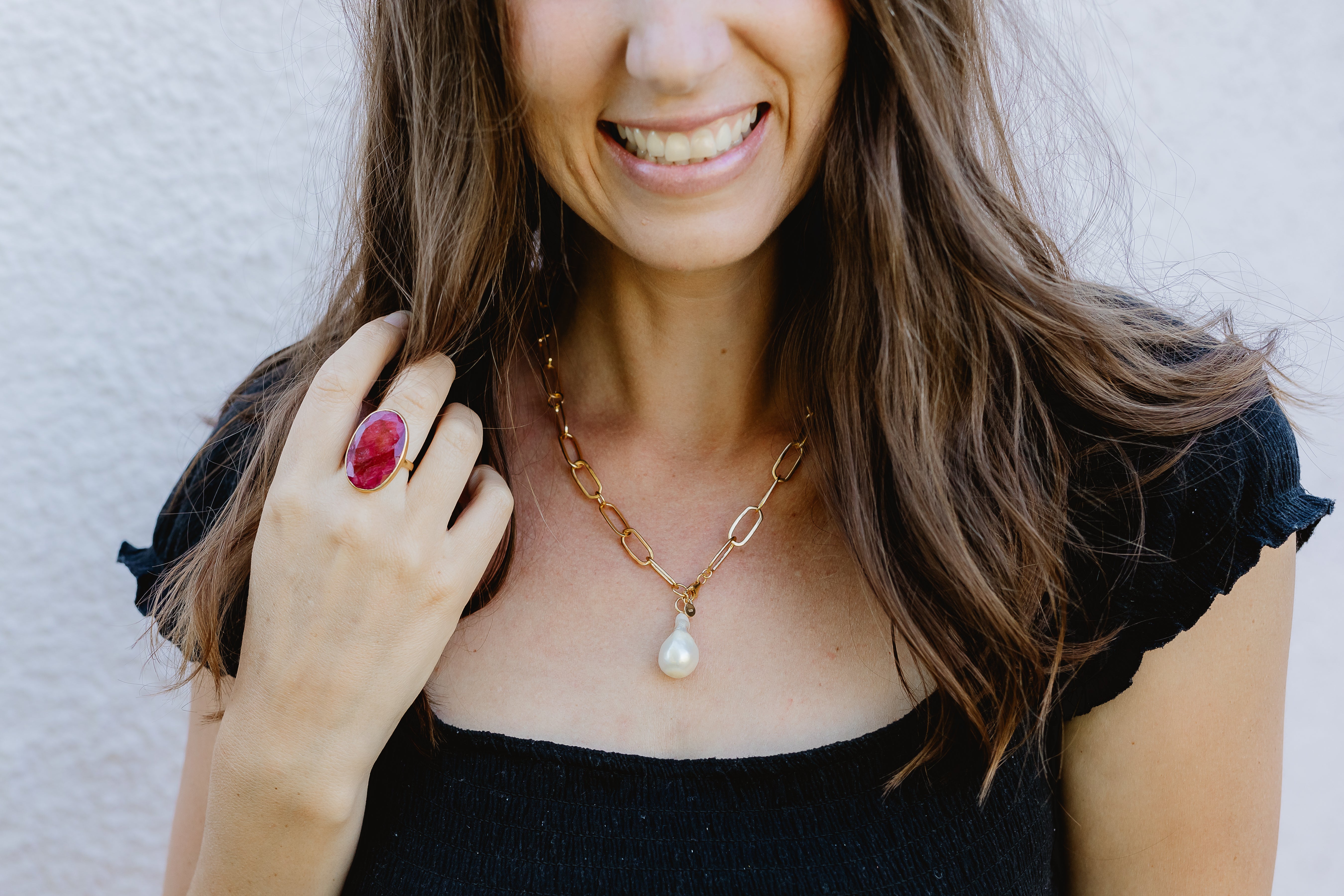 Large Gold Baroque Pearl