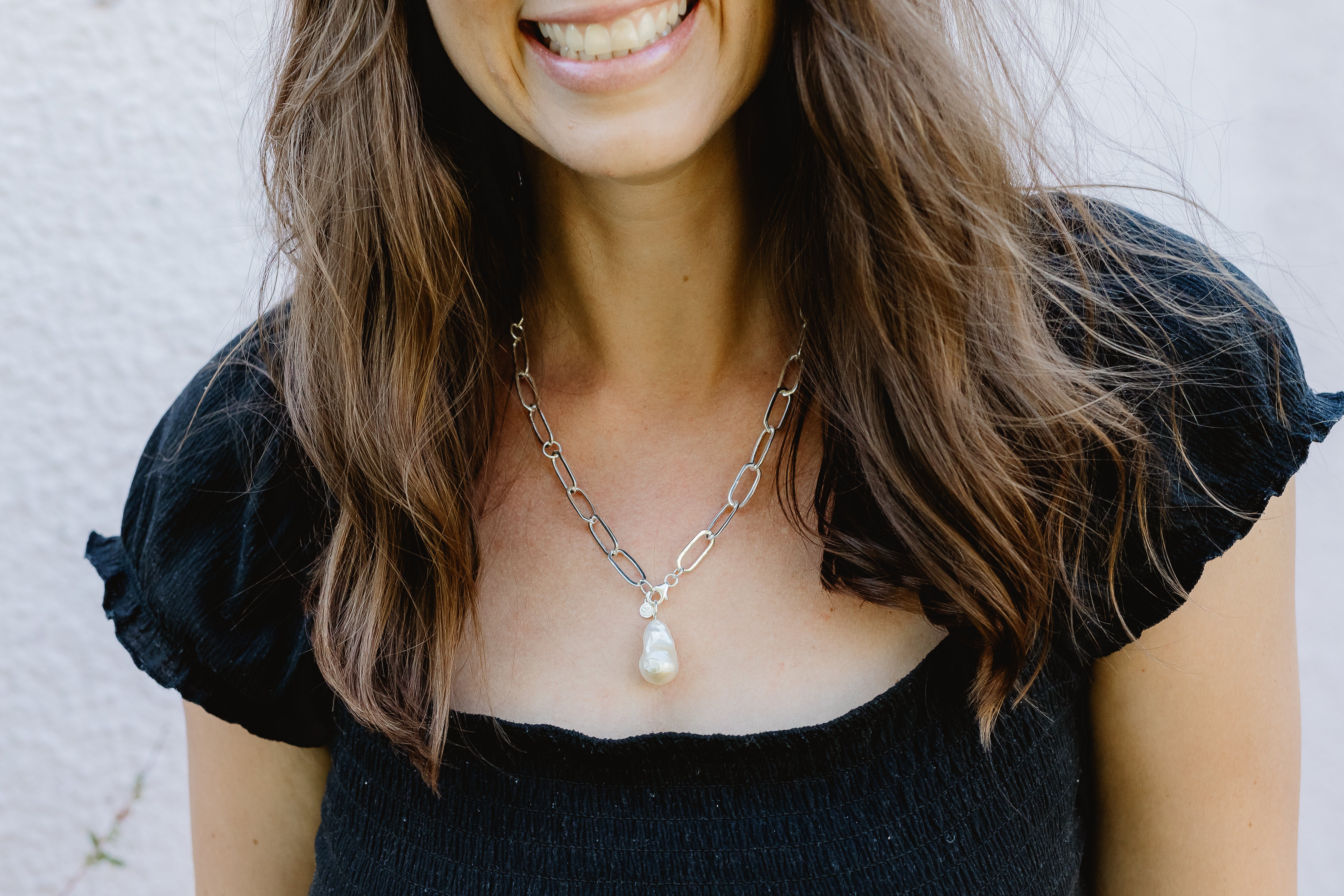 Large Silver Baroque Pearl