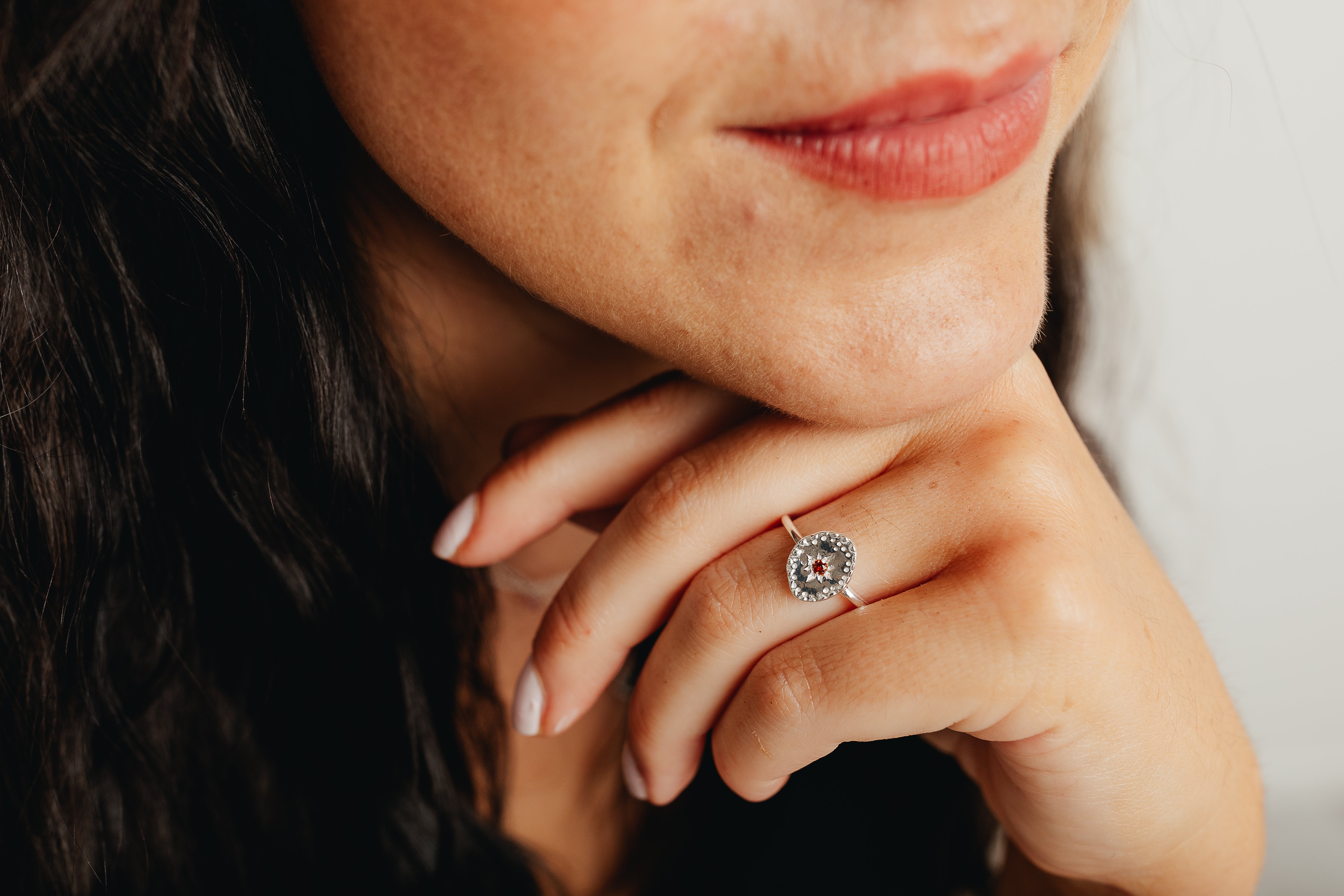 Silver Hammered Ring