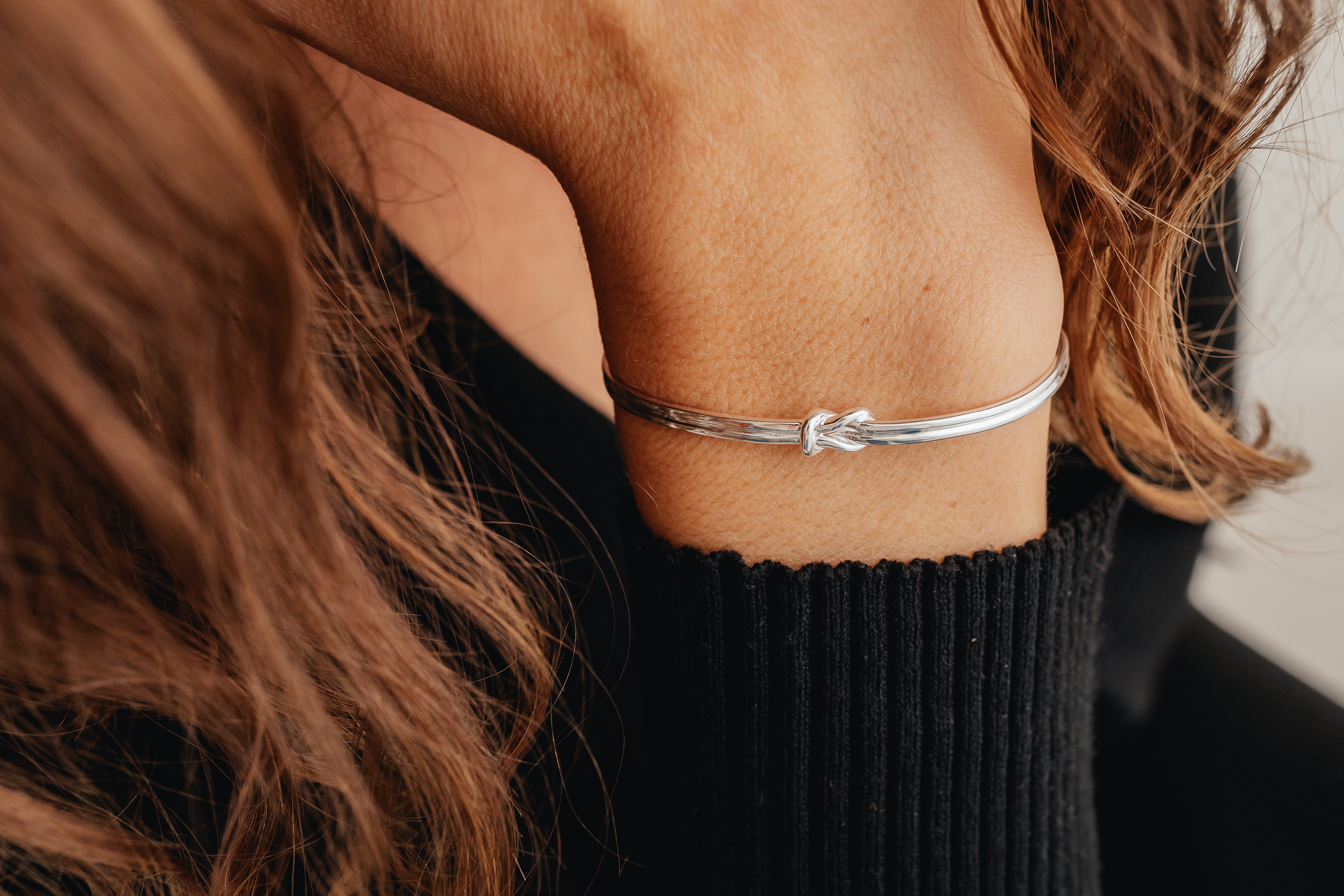 Silver Knot Bangle