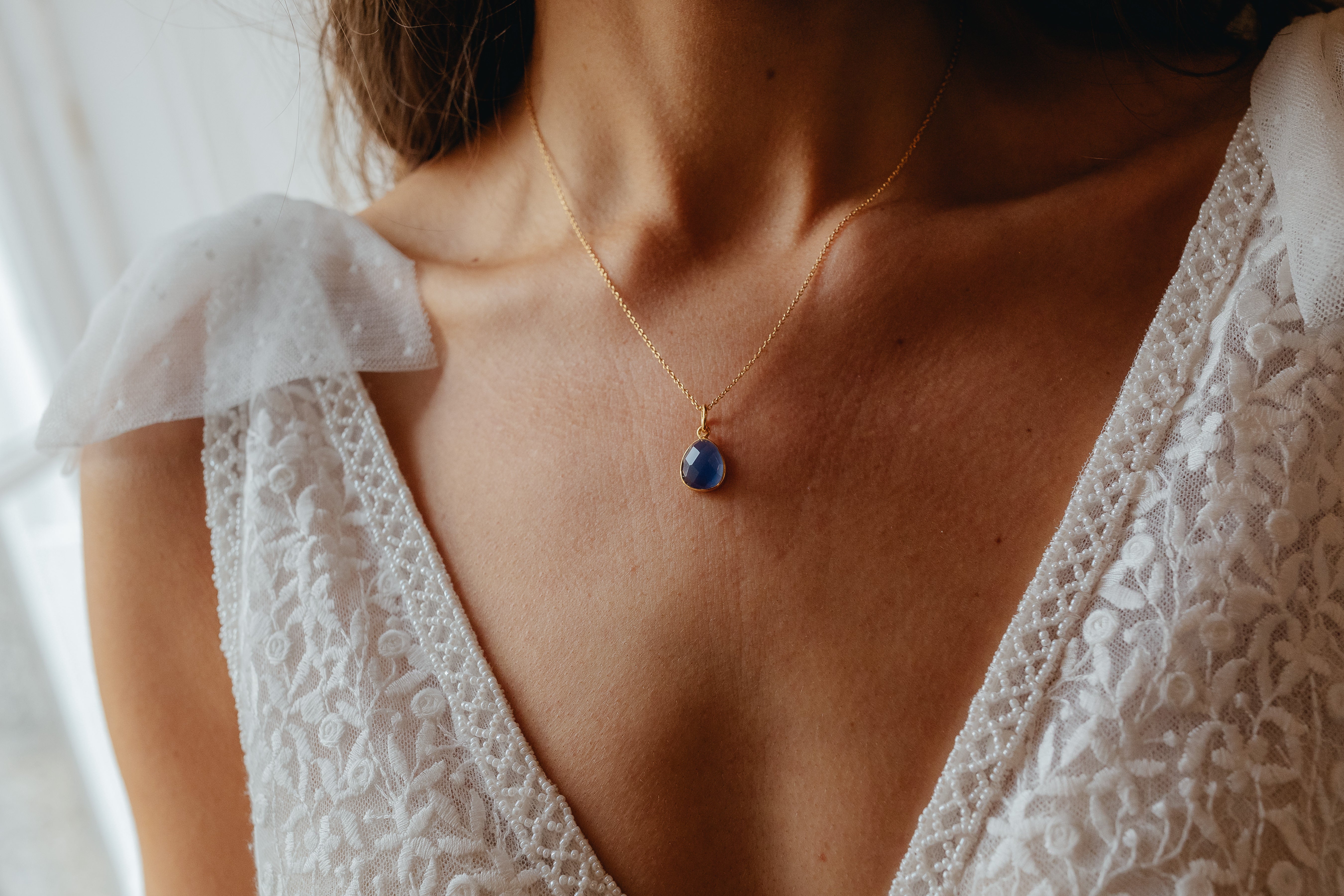 Gold Crystal Necklace