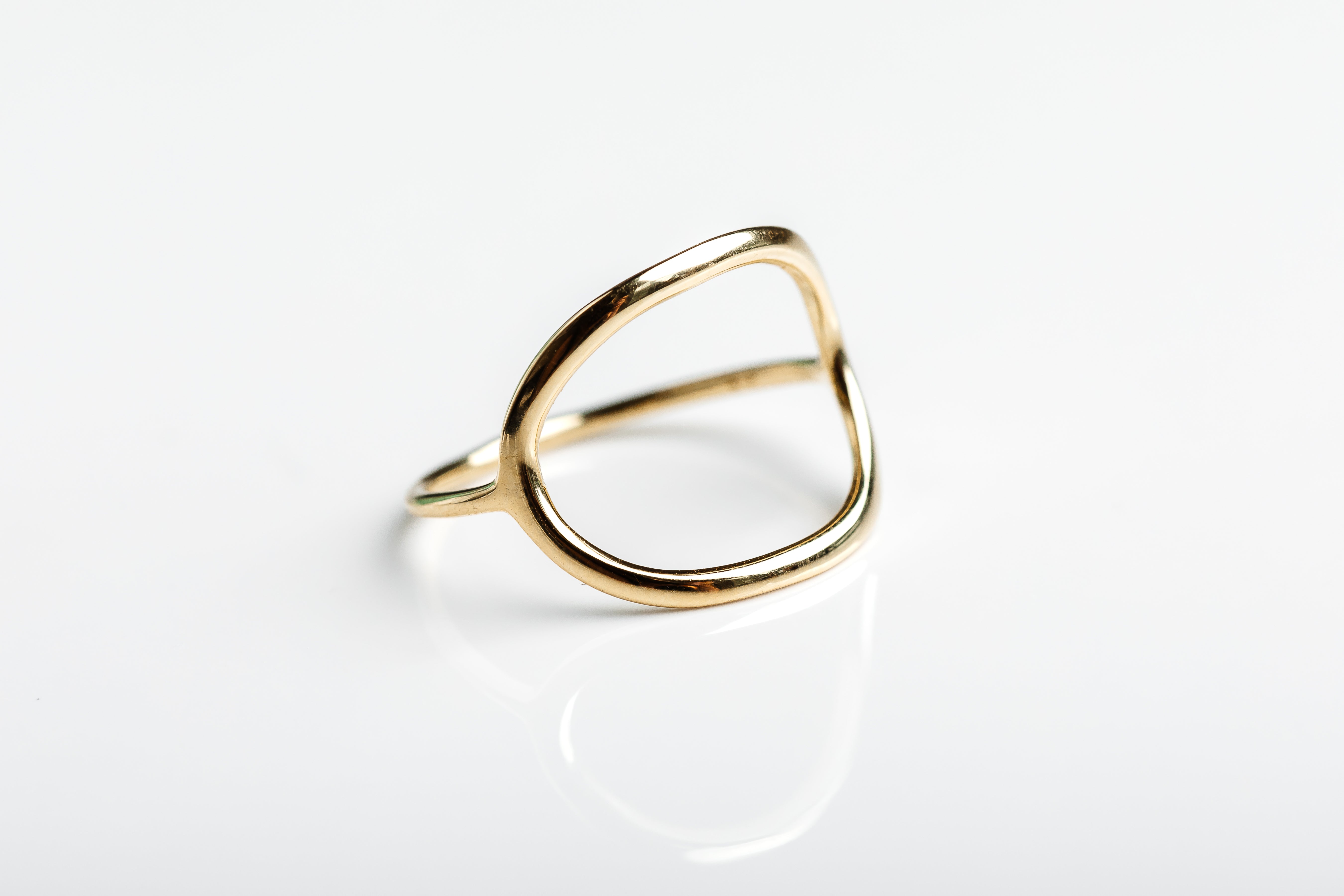 Gold Open Circle Ring