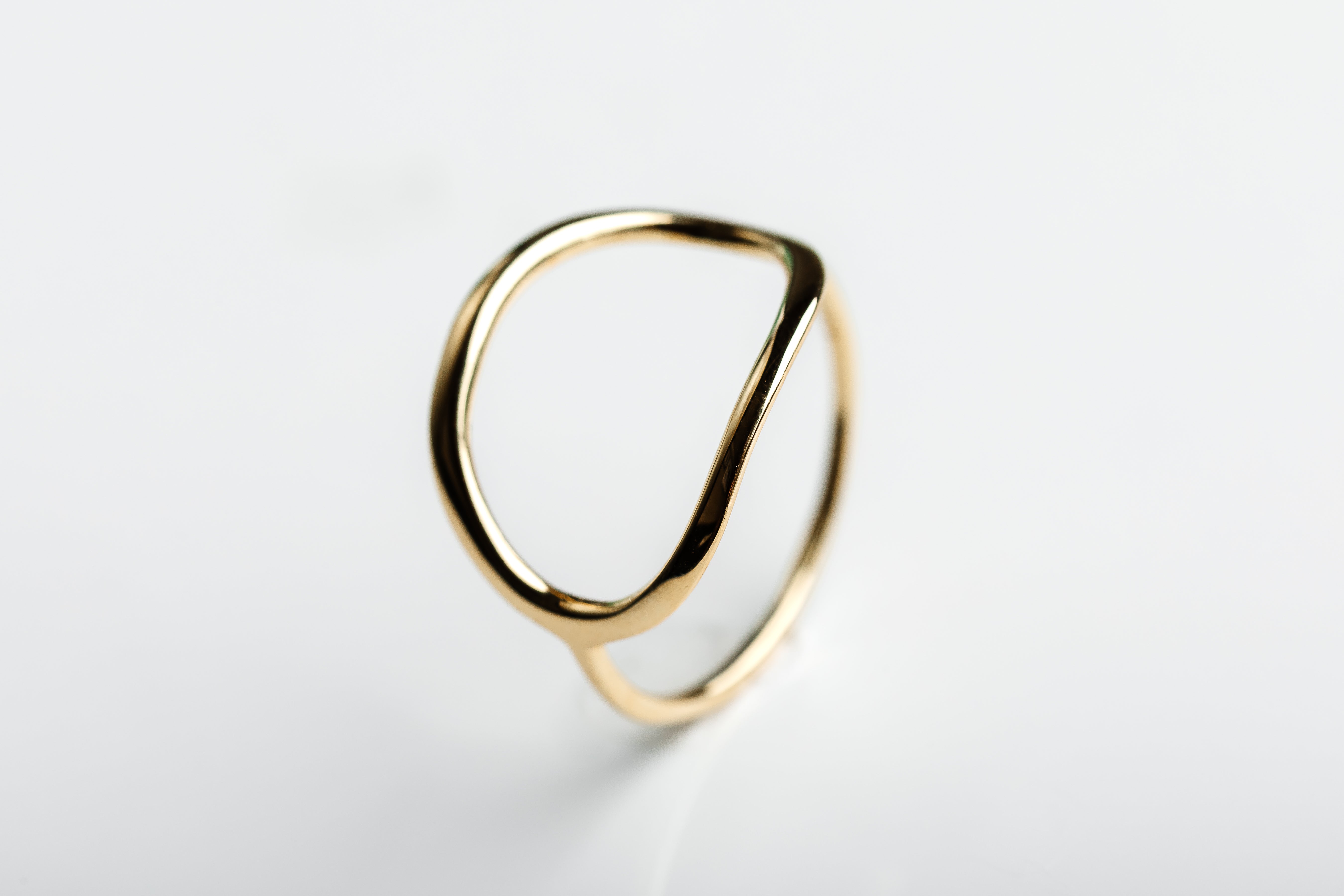 Gold Open Circle Ring