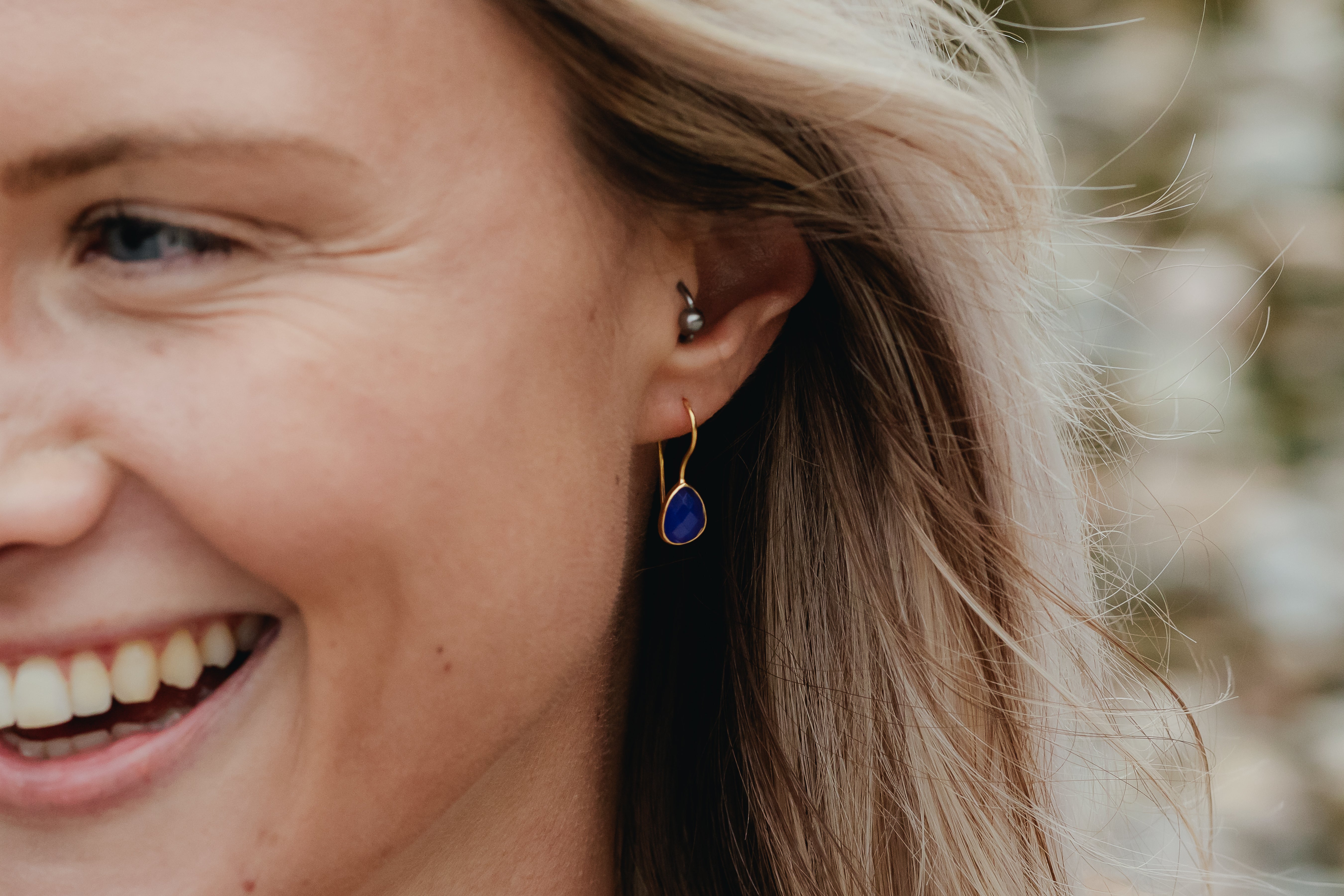 Gold Crystal Earrings