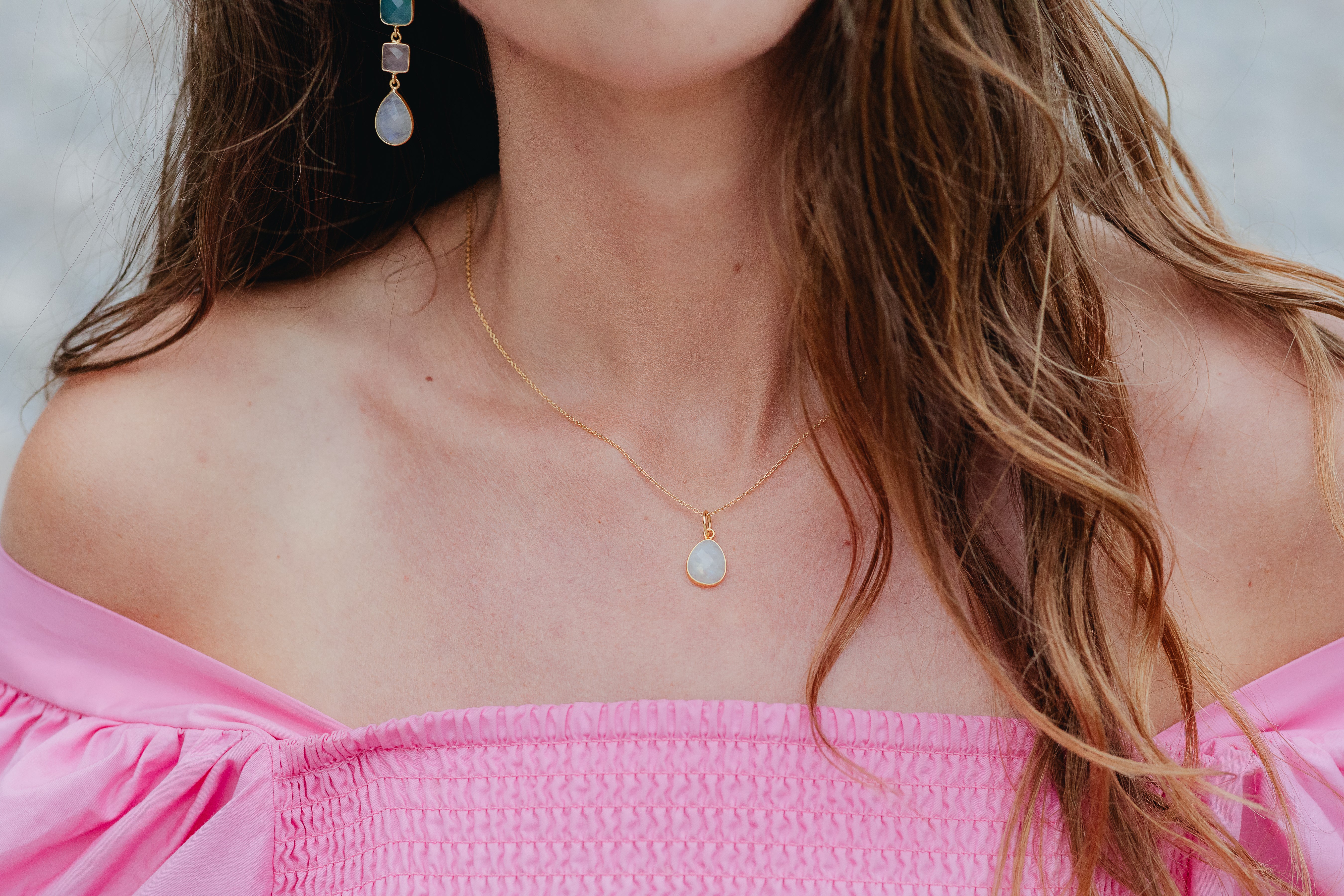 Gold Crystal Necklace