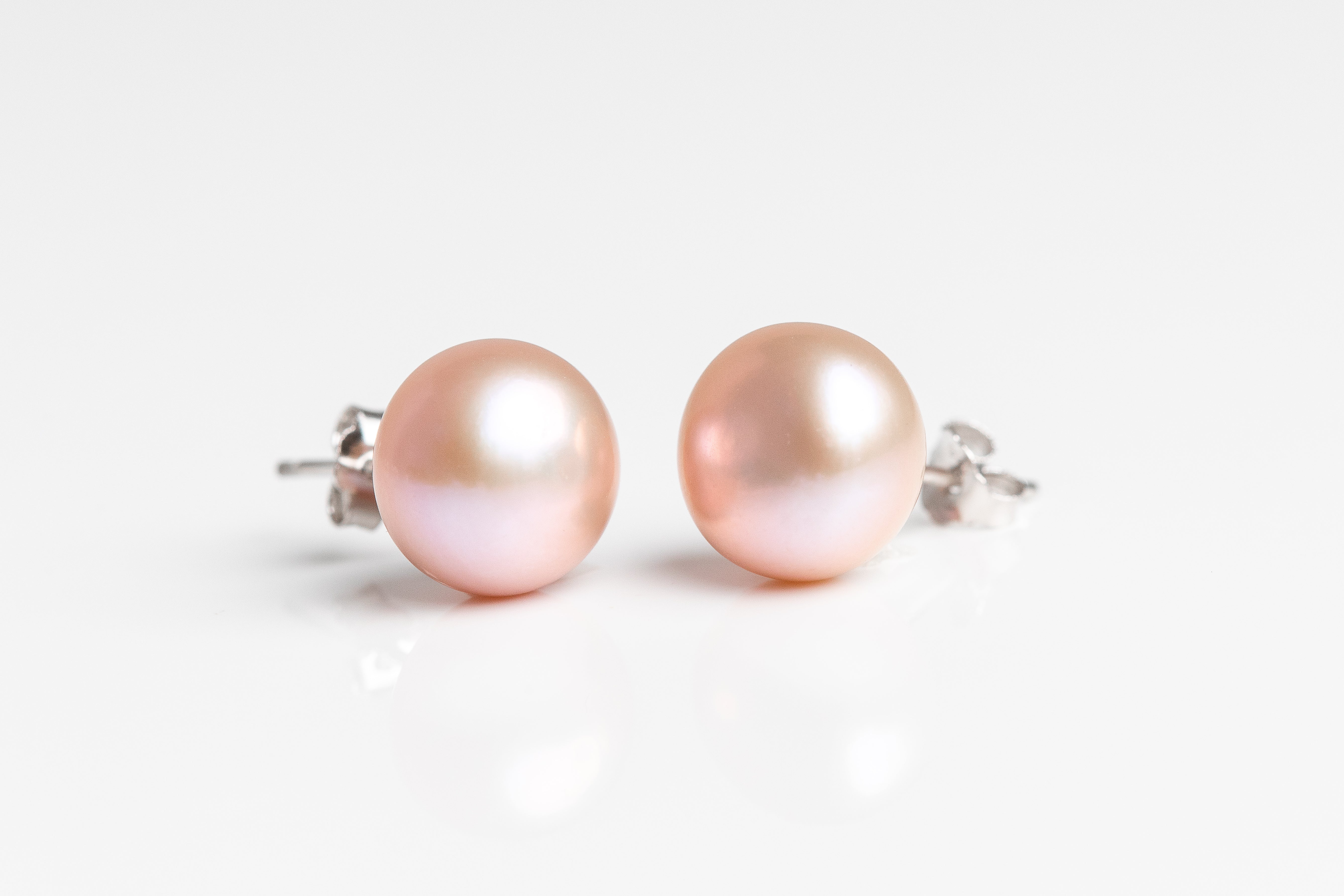 Large Freshwater Pearl Stud Earrings