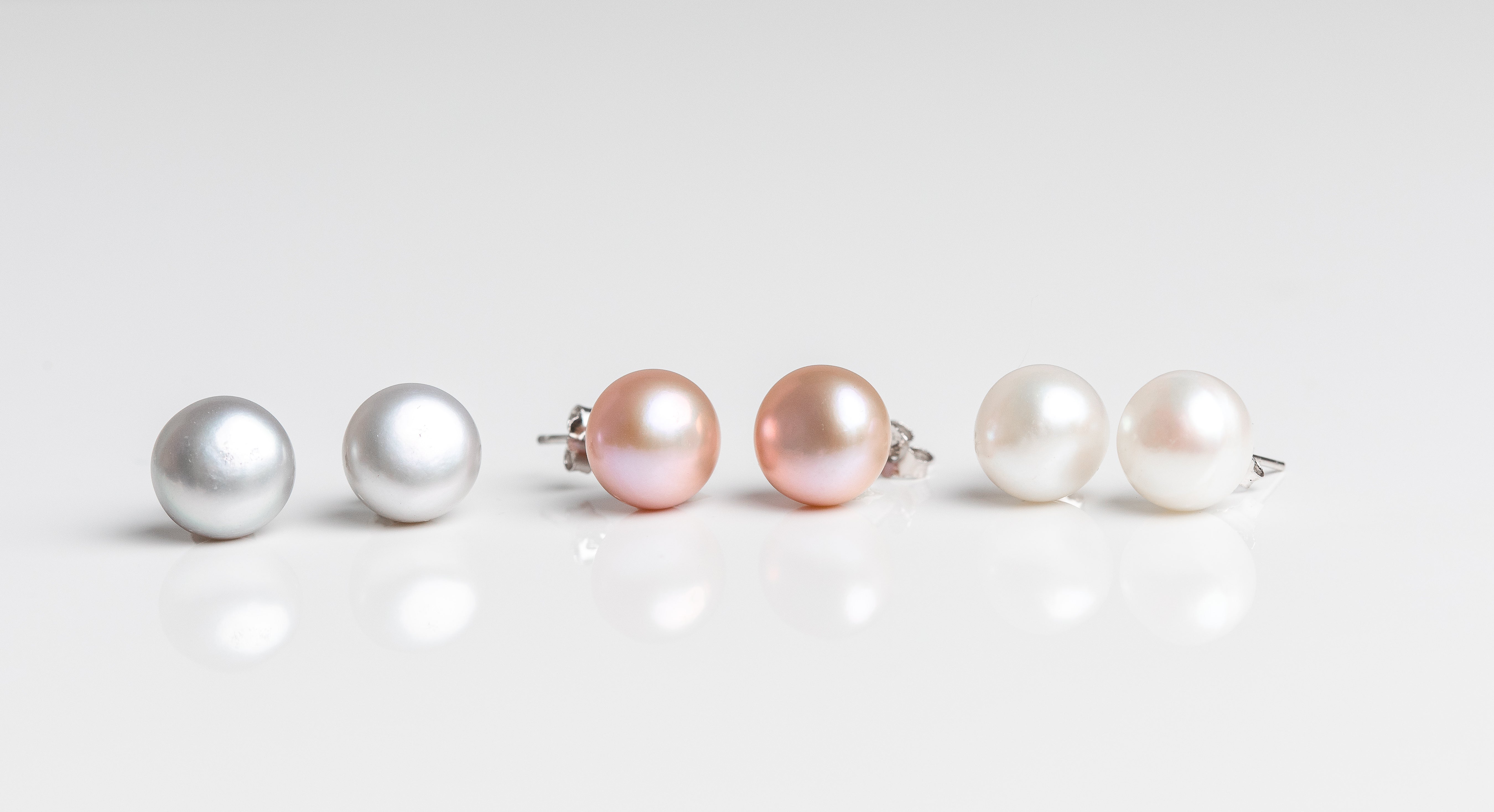 Large Freshwater Pearl Stud Earrings